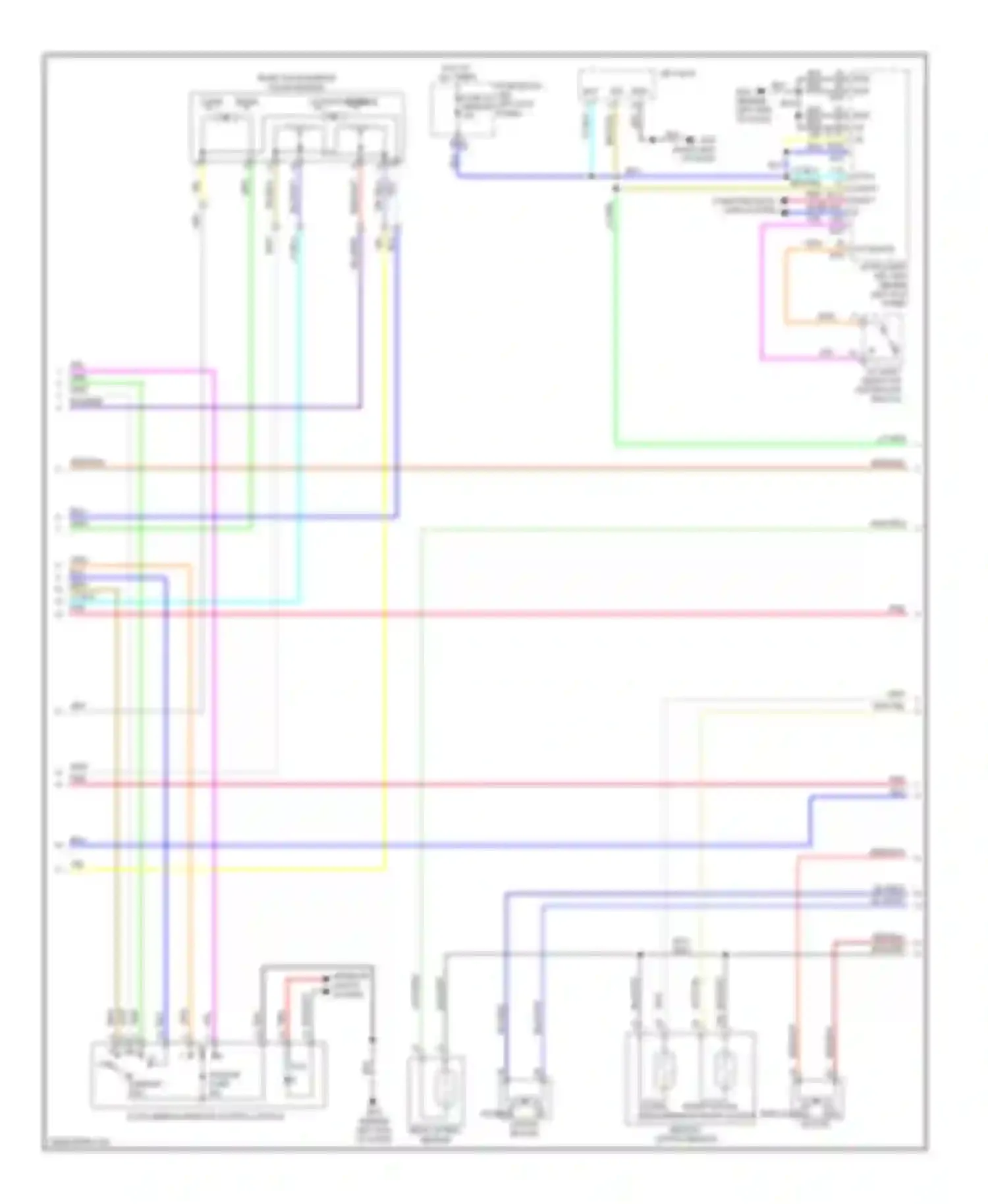 Wiring diagram door mirror remote control switch for Infiniti M45 III facelift (2008-2010) (1 of 1)