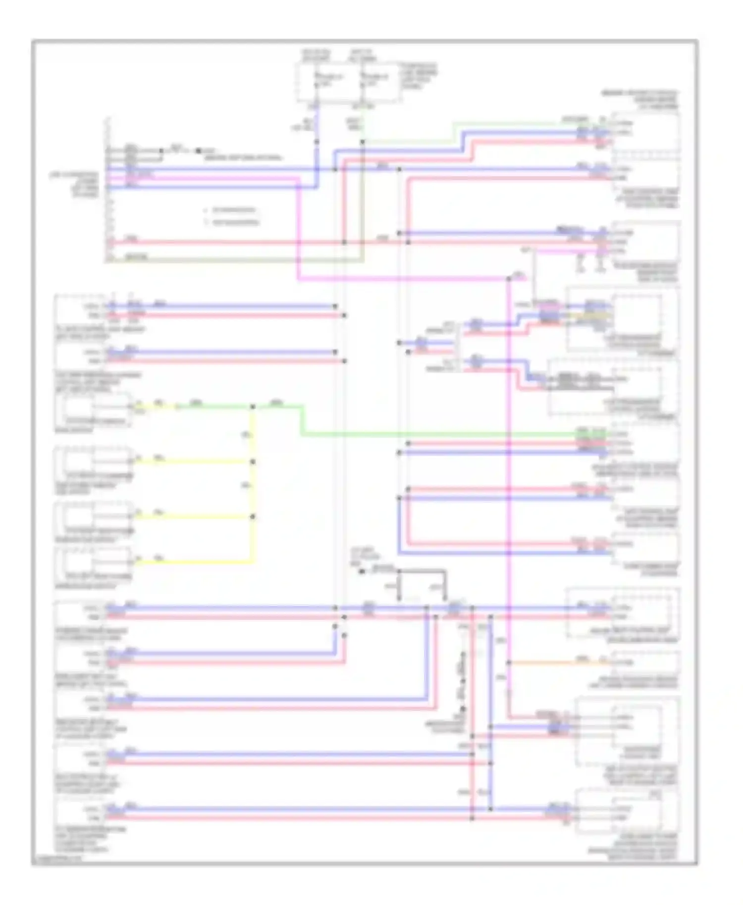 Wiring diagram driver seat control unit driver side front seat for Infiniti M45 III facelift (2008-2010) (1 of 1)