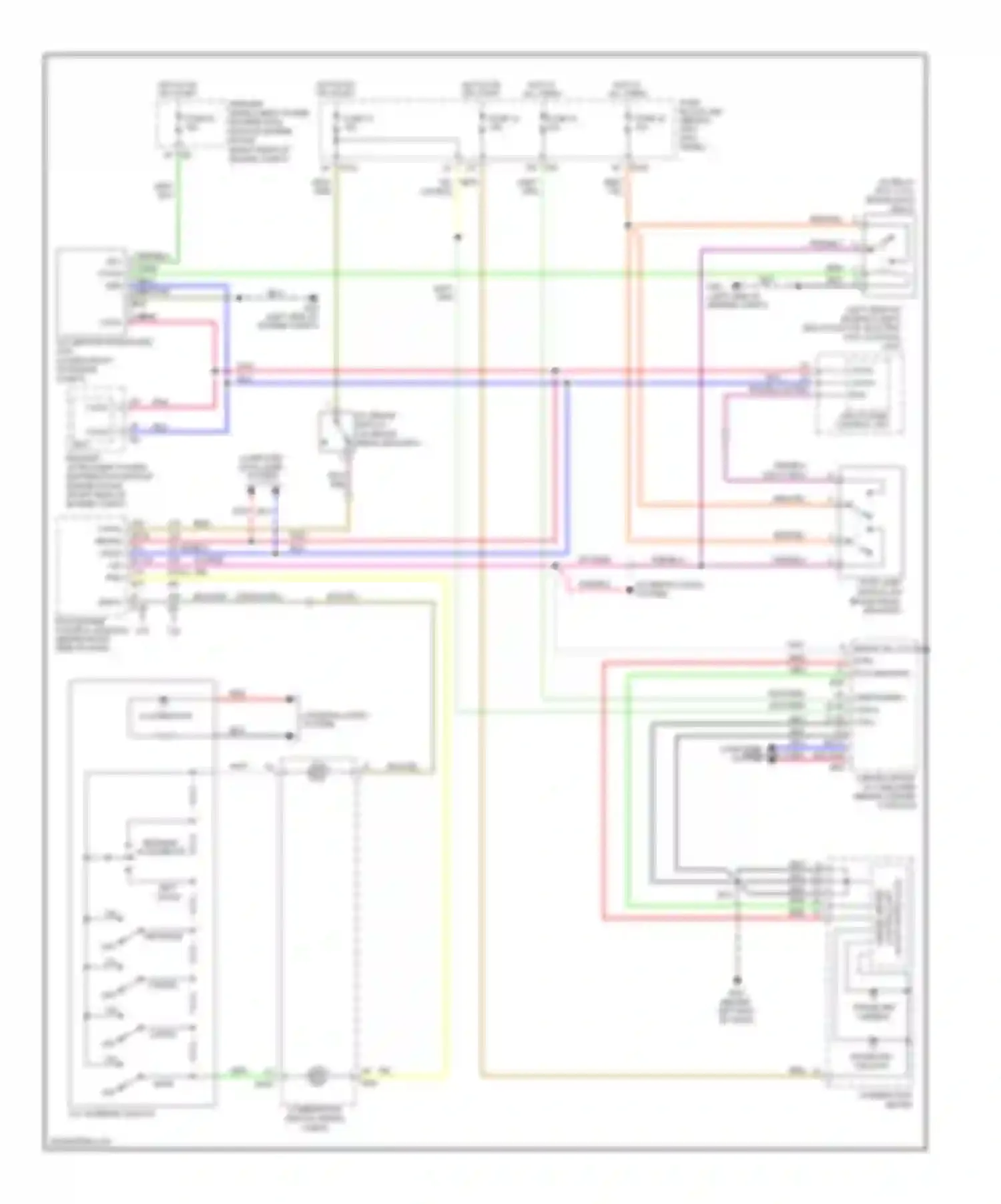 Wiring diagram fuse 14 for Infiniti M45 III facelift (2008-2010) (8 of 21)