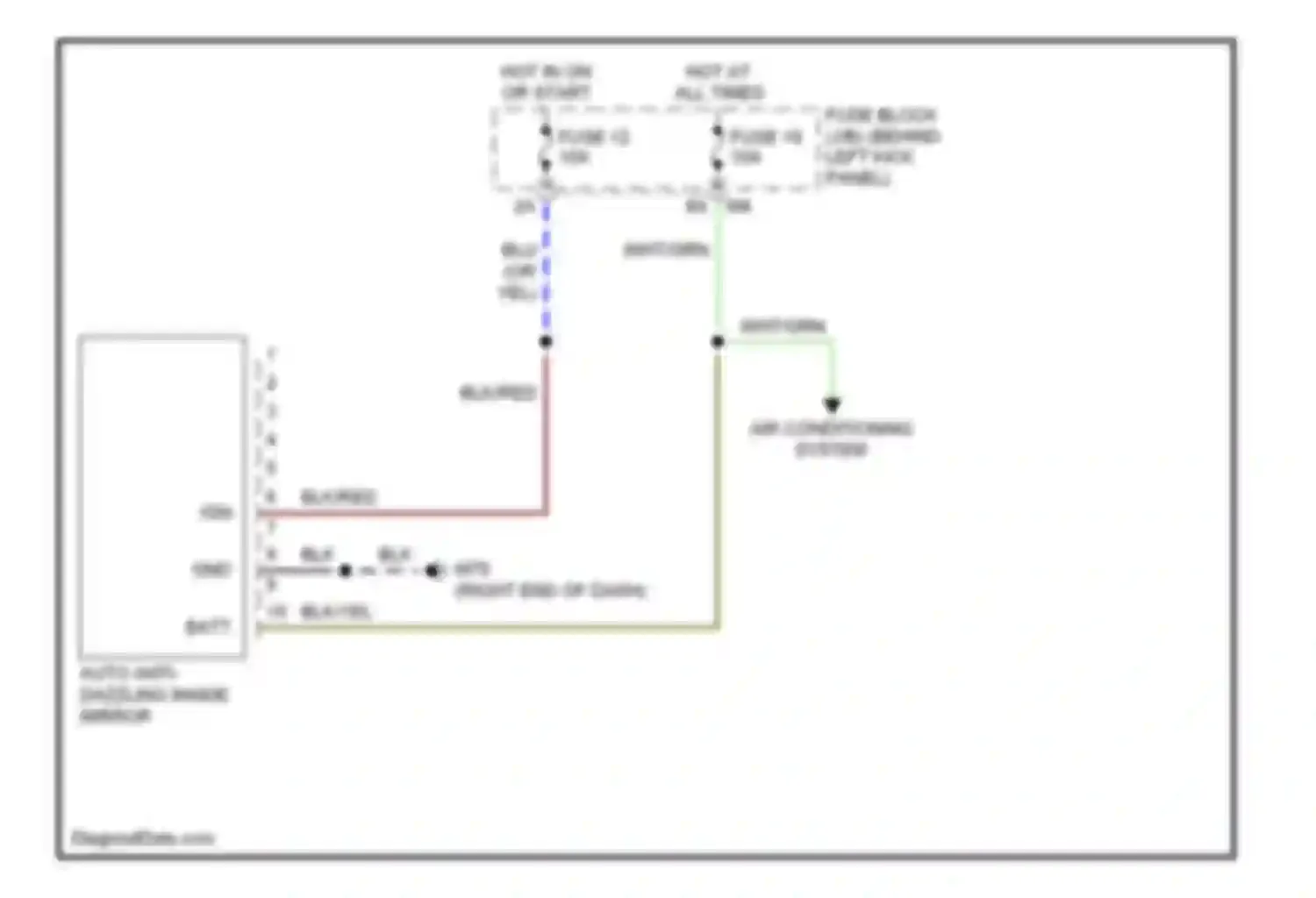 Wiring diagram hot in on or start for Infiniti M45 III facelift (2008-2010) (38 of 56)