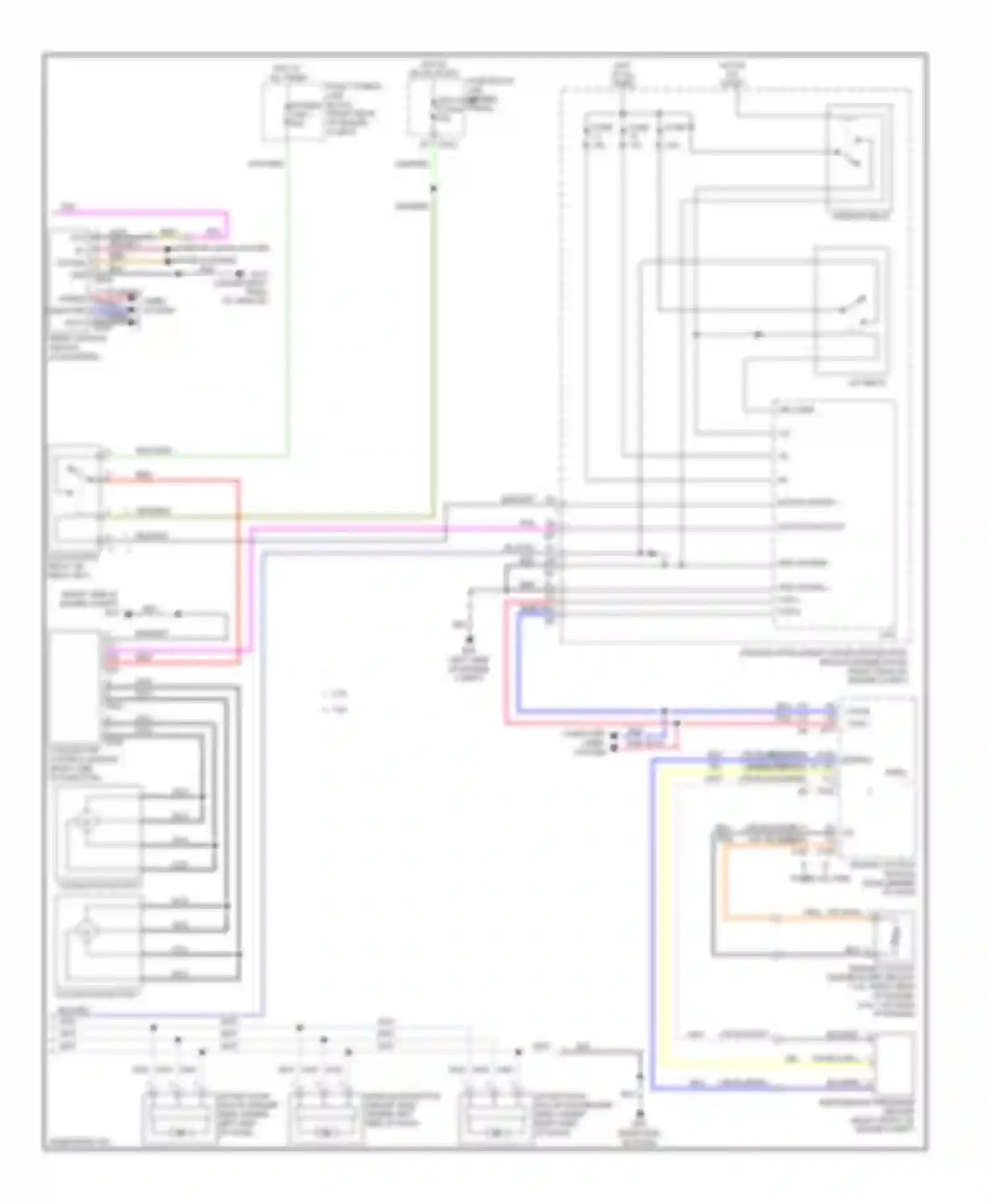 Wiring diagram ignition relay for Infiniti M45 III facelift (2008-2010) (1 of 3)