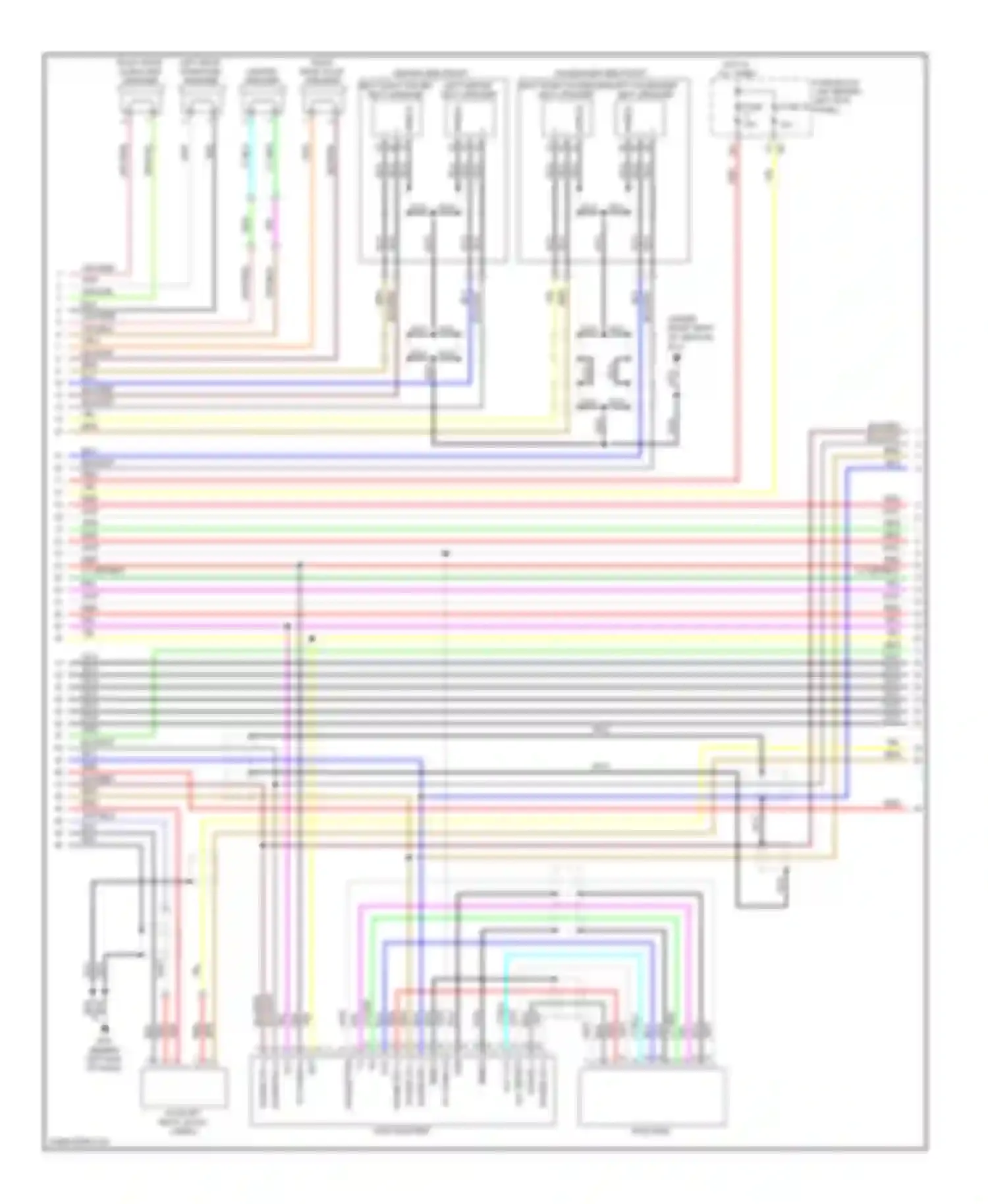 Wiring diagram ipod adapter for Infiniti M45 III facelift (2008-2010) (2 of 8)