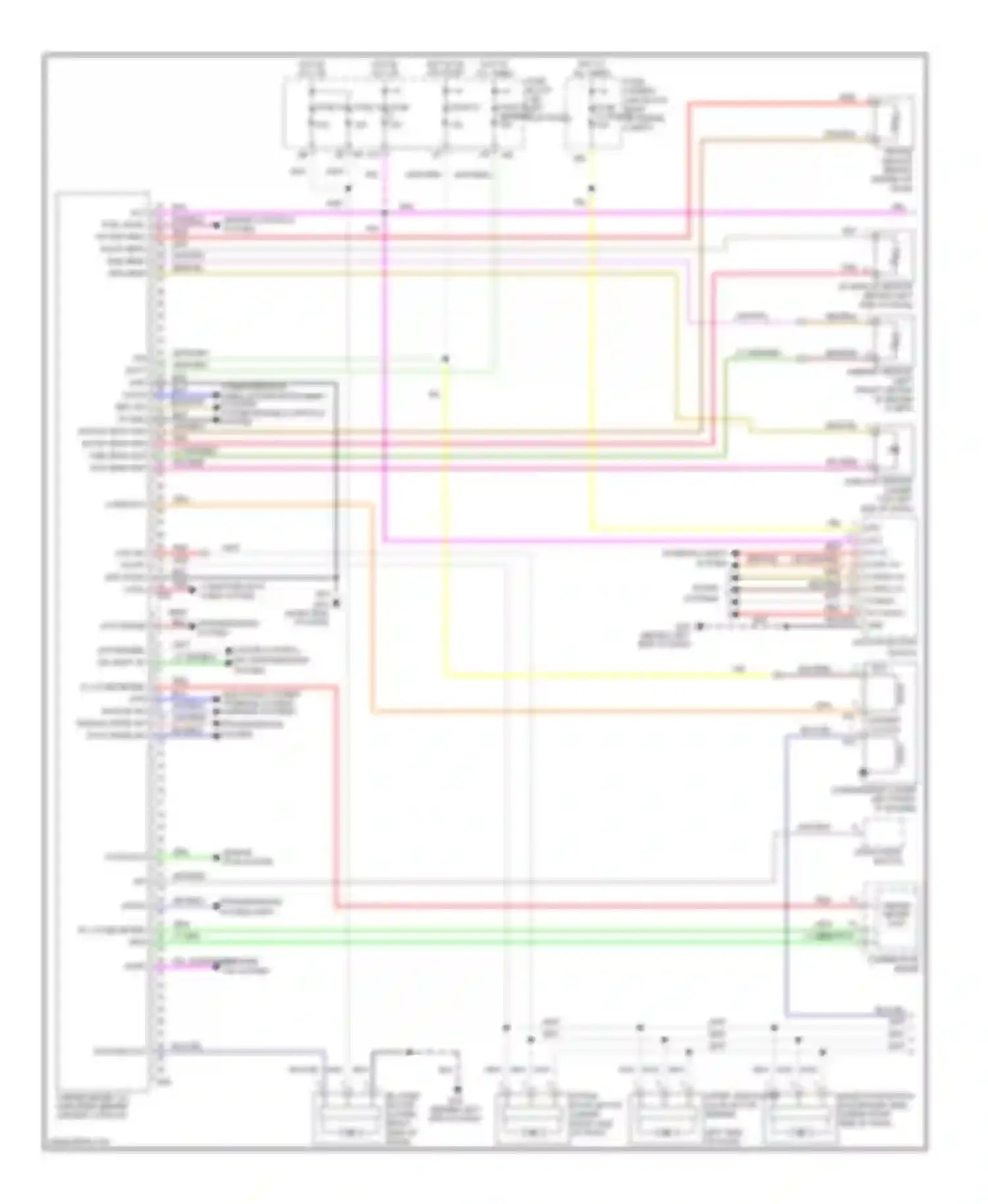 Wiring diagram ppl instrument cluster park sw system for Infiniti M45 III facelift (2008-2010) (1 of 1)