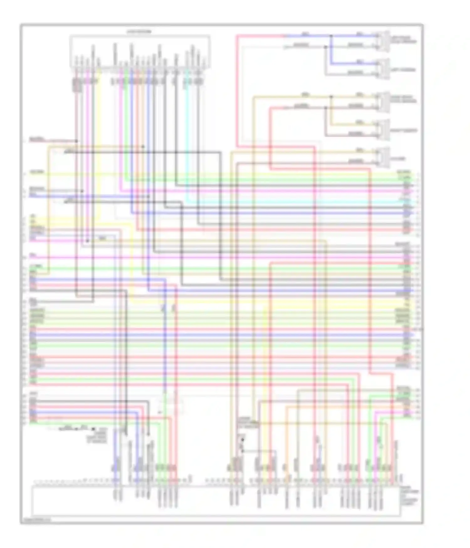 Wiring diagram right tweeter for Infiniti M45 III facelift (2008-2010) (2 of 9)