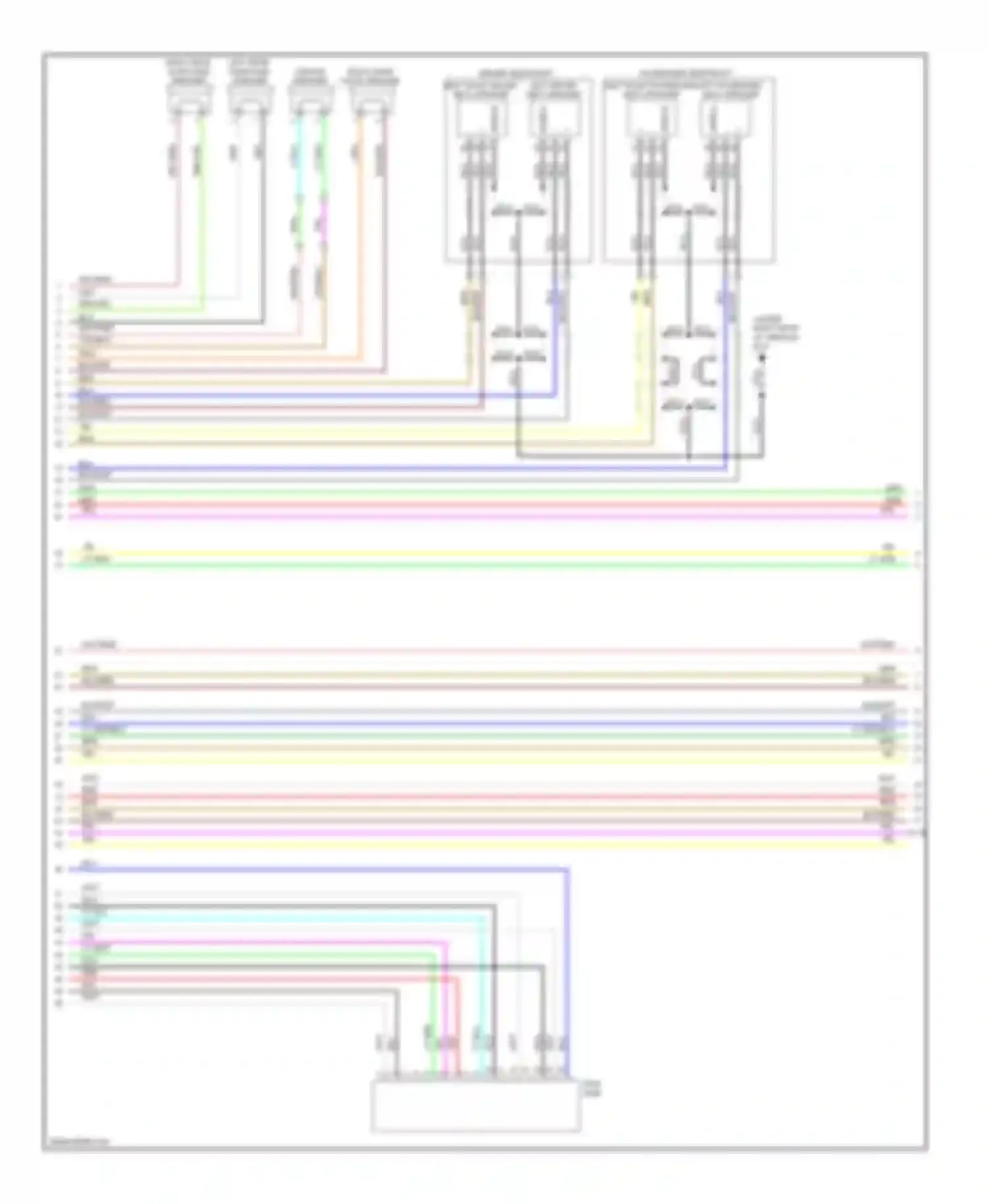 Wiring diagram (under right rear for Infiniti M45 III facelift (2008-2010) (2 of 4)
