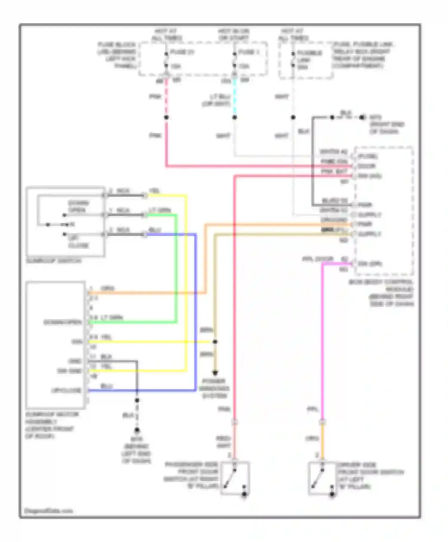 Wiring diagram wht for Infiniti M45 III facelift (2008-2010) (68 of 105)