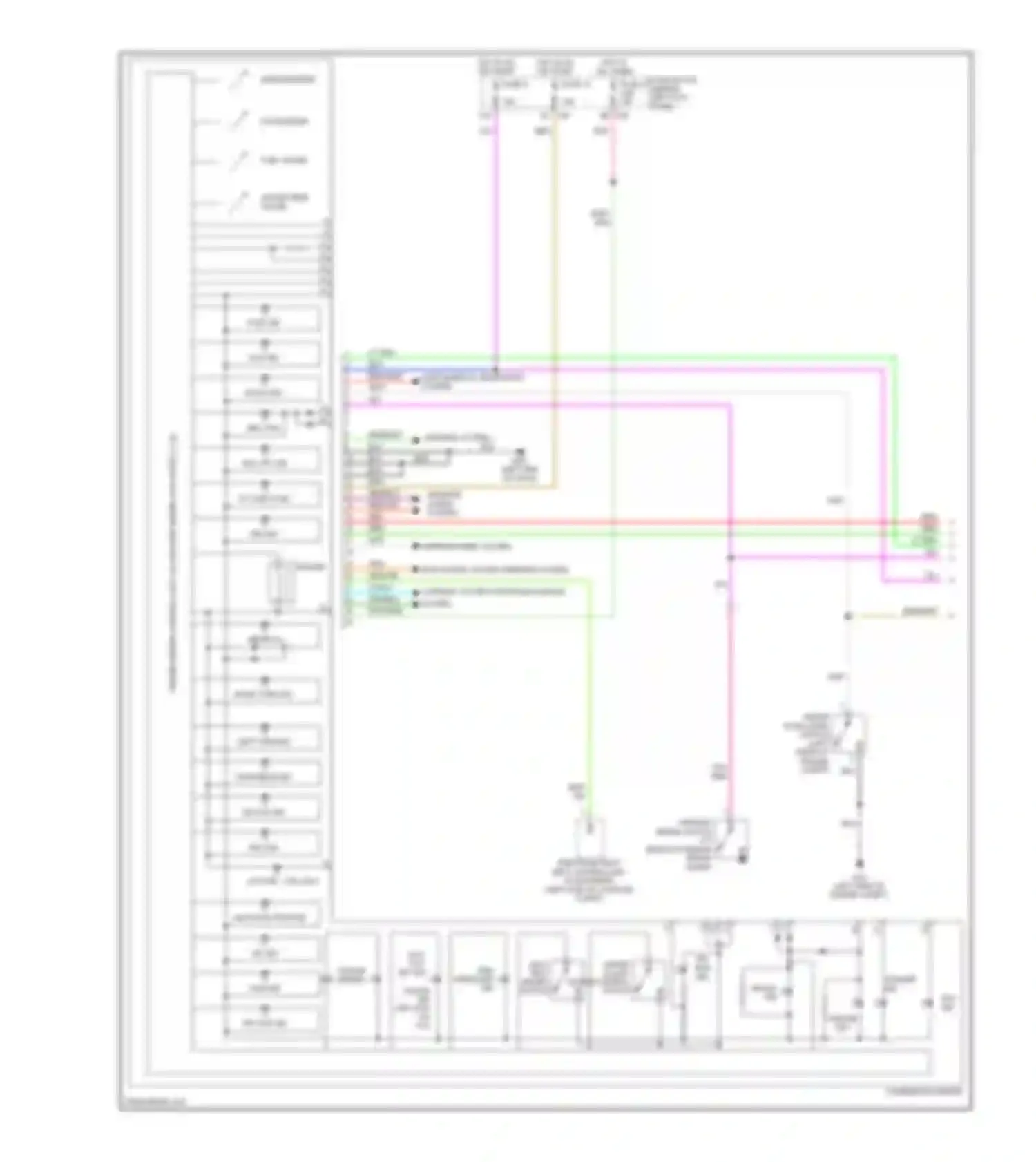 M45 Infiniti III (2005-2008): Instrument cluster circuit (1 of 2)