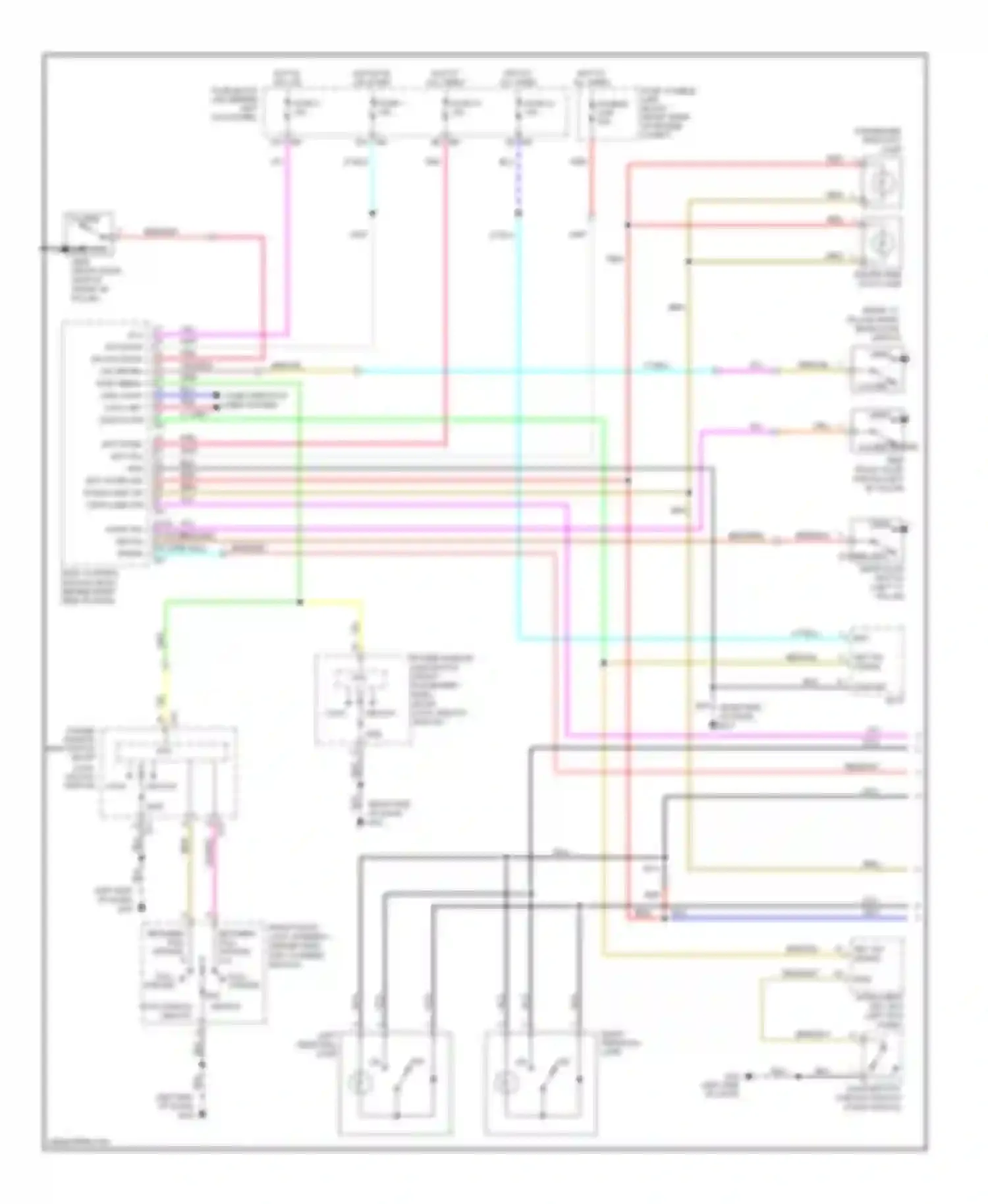 M45 Infiniti III (2005-2008): Courtesy lamps circuit (1 of 2)