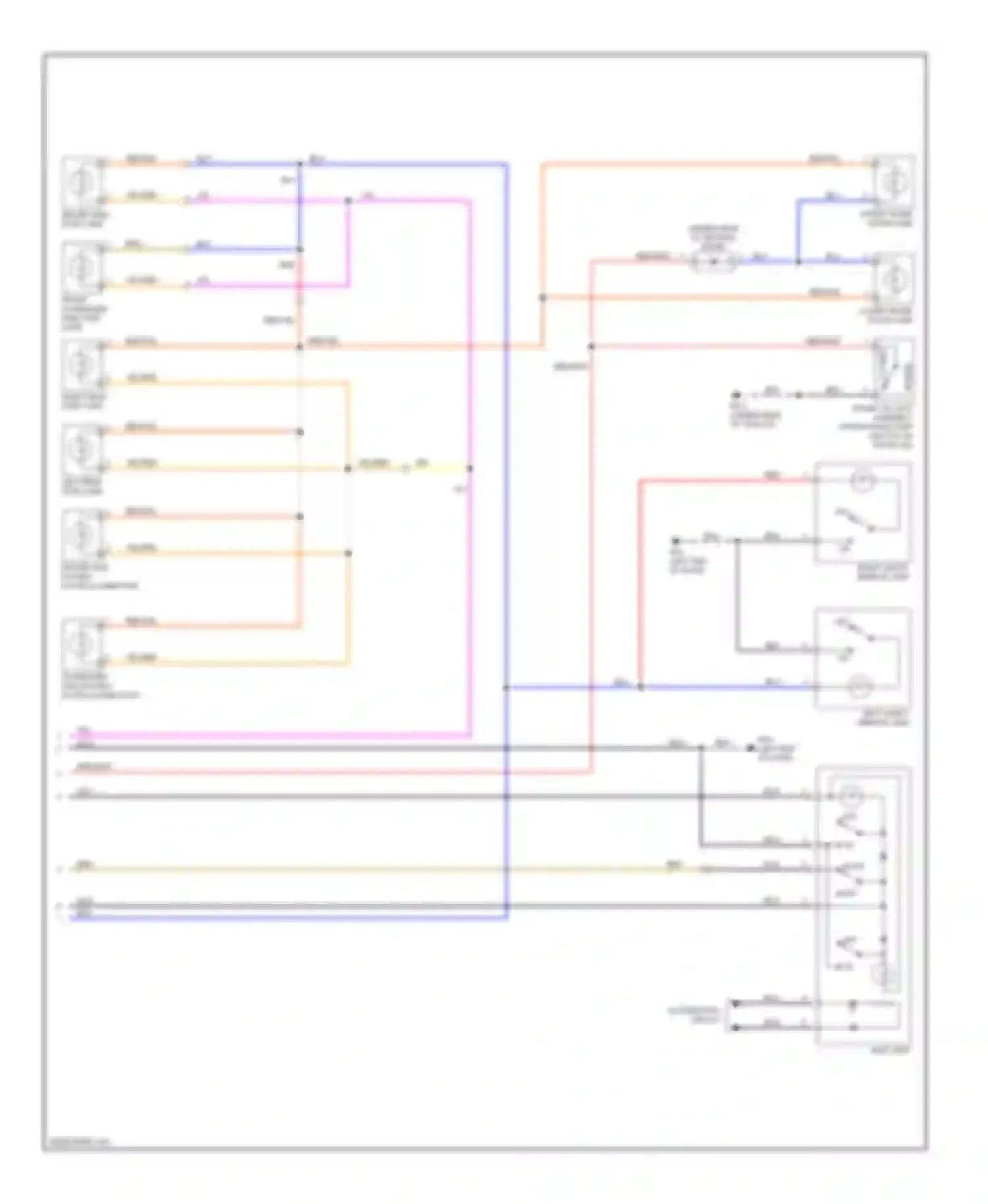 M45 Infiniti III (2005-2008): Courtesy lamps circuit (2 of 2)