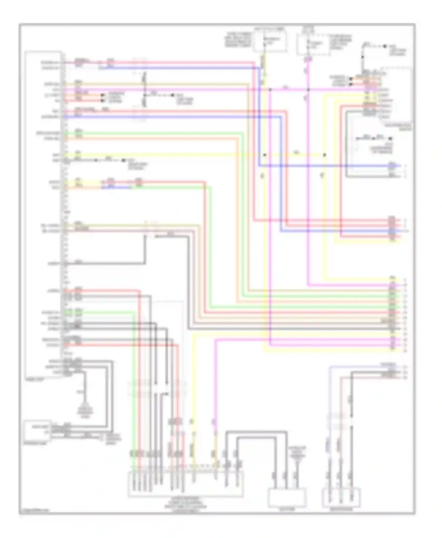 M45 Infiniti III (2005-2008): Navigation circuit, without mobile entertainment system & bose audio 2 channel system (1 of 4)