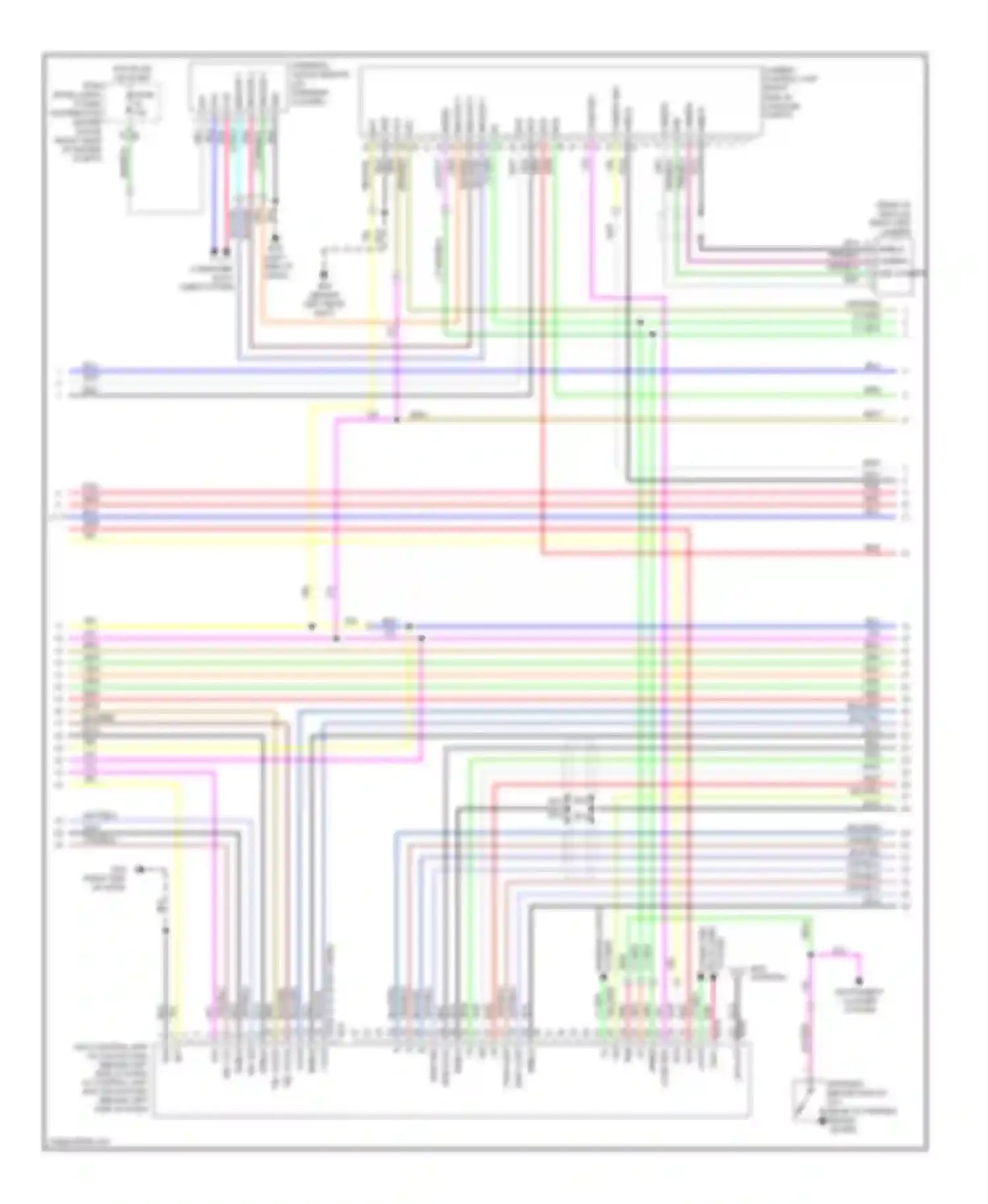 M45 Infiniti III (2005-2008): Navigation circuit, without mobile entertainment system & bose audio 2 channel system (2 of 4)