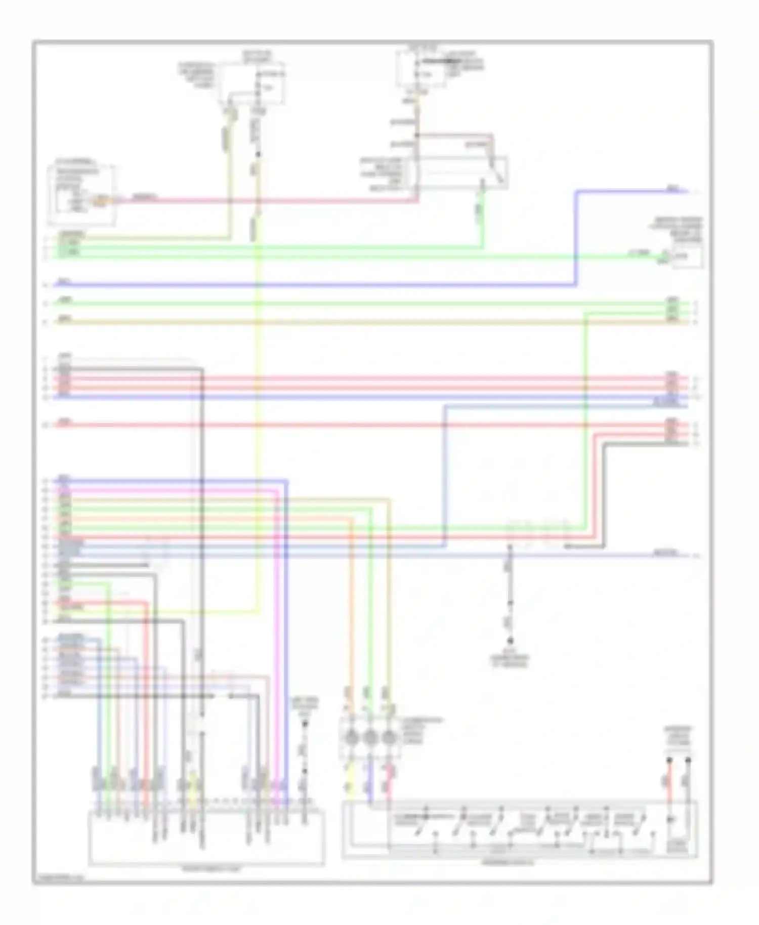 M45 Infiniti III (2005-2008): Navigation circuit, without mobile entertainment system & bose audio 2 channel system (3 of 4)