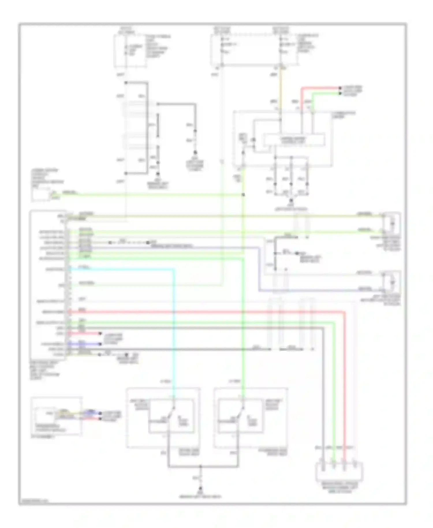 M45 Infiniti III (2005-2008): Passive restraints circuit