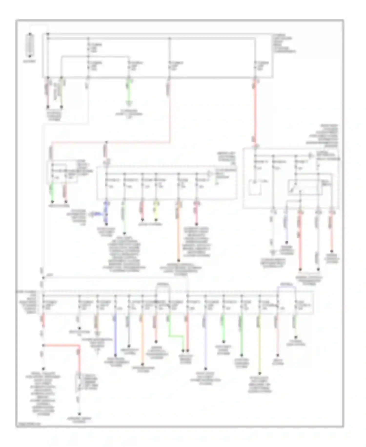 M45 Infiniti III (2005-2008): Power distribution circuit (1 of 3)