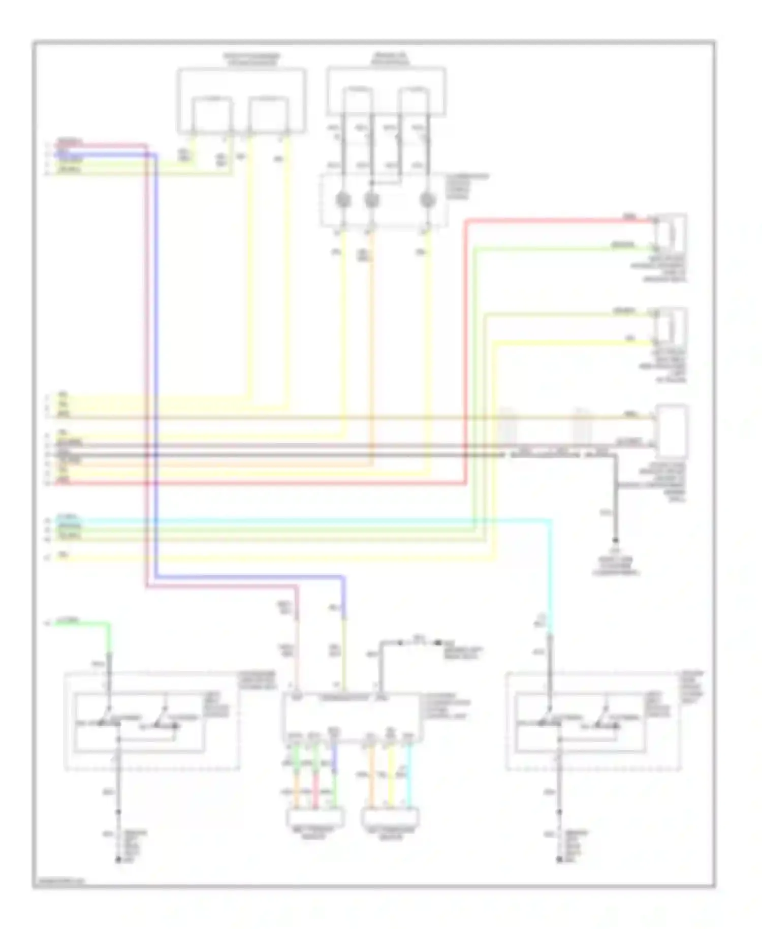M45 Infiniti III (2005-2008): Supplemental restraints circuit (2 of 2)