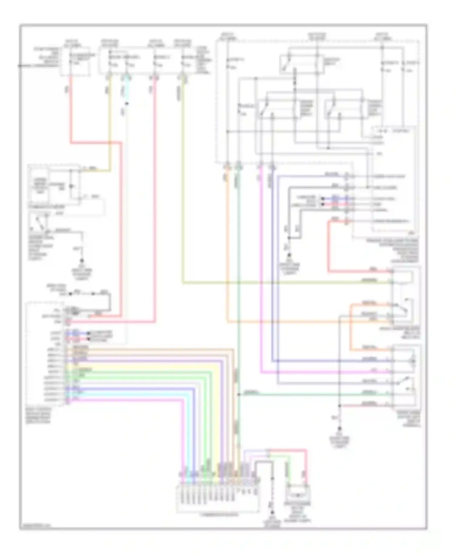 M45 Infiniti III (2005-2008): Front wiper/washer circuit