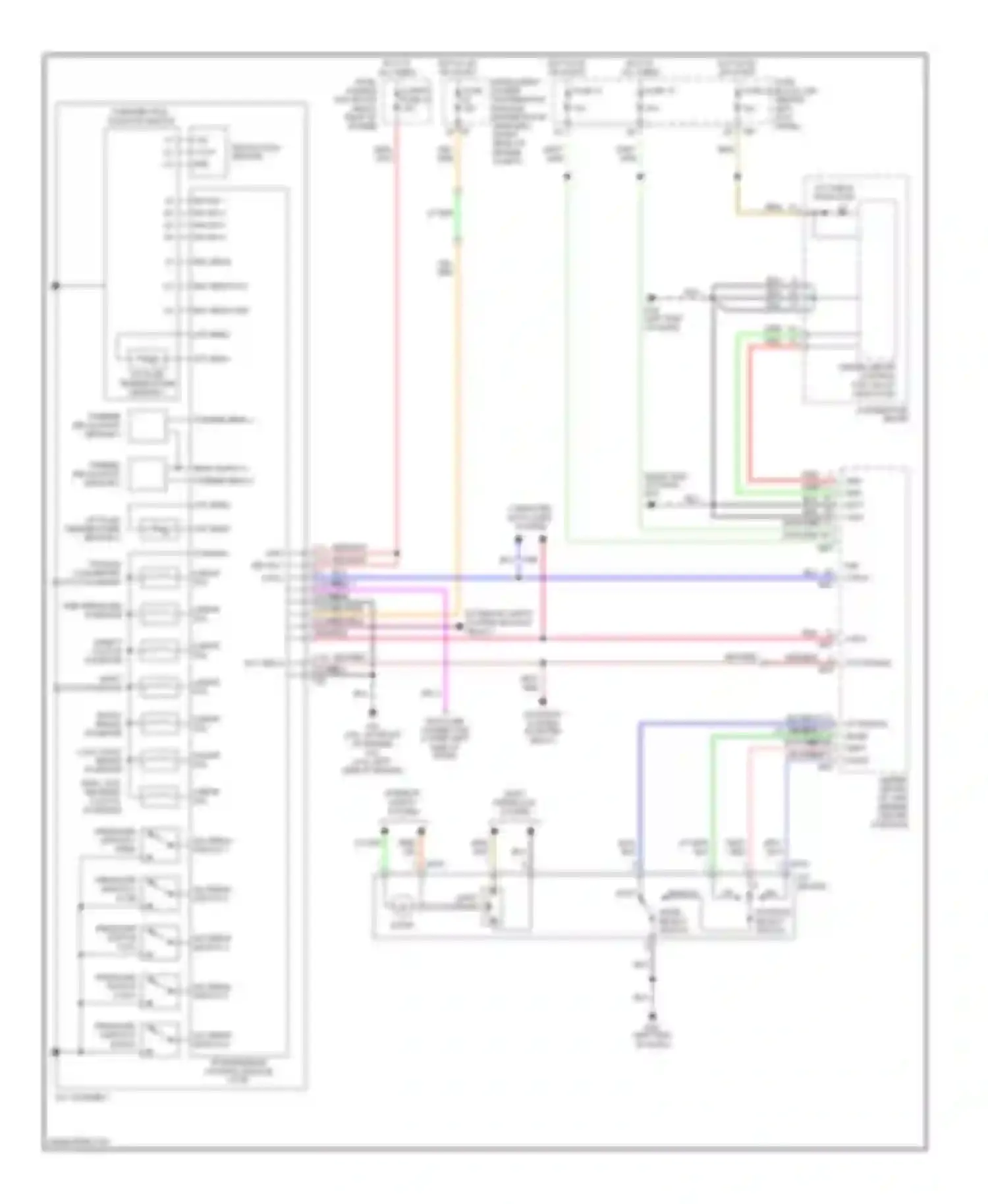 Wiring diagram combination meter for Infiniti M45 III (2005-2008) (11 of 21)