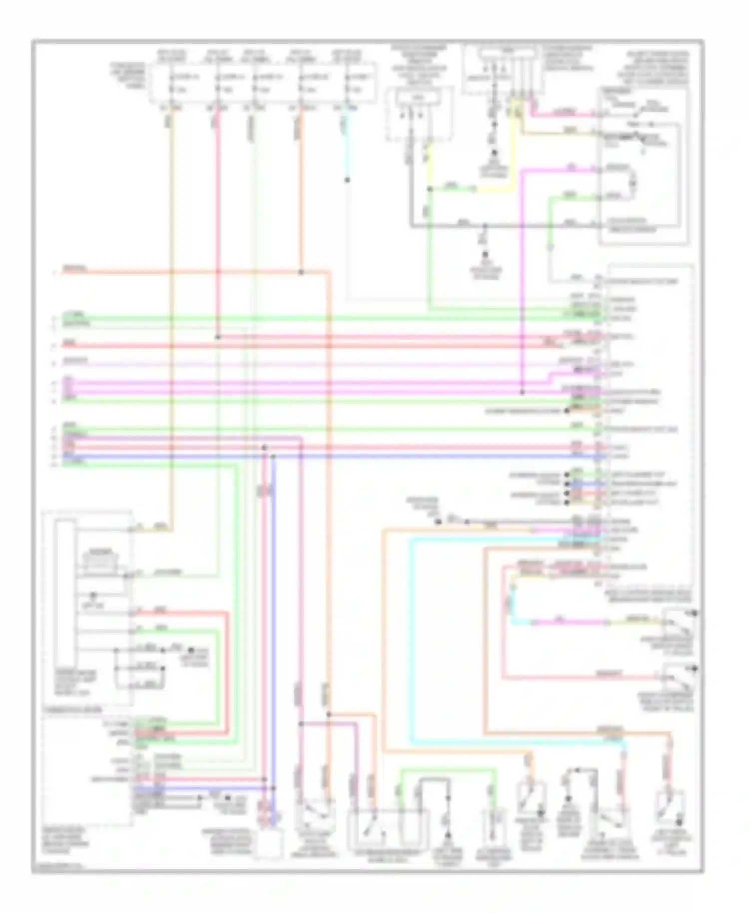 Wiring diagram fuse 14 for Infiniti M45 III (2005-2008) (2 of 23)
