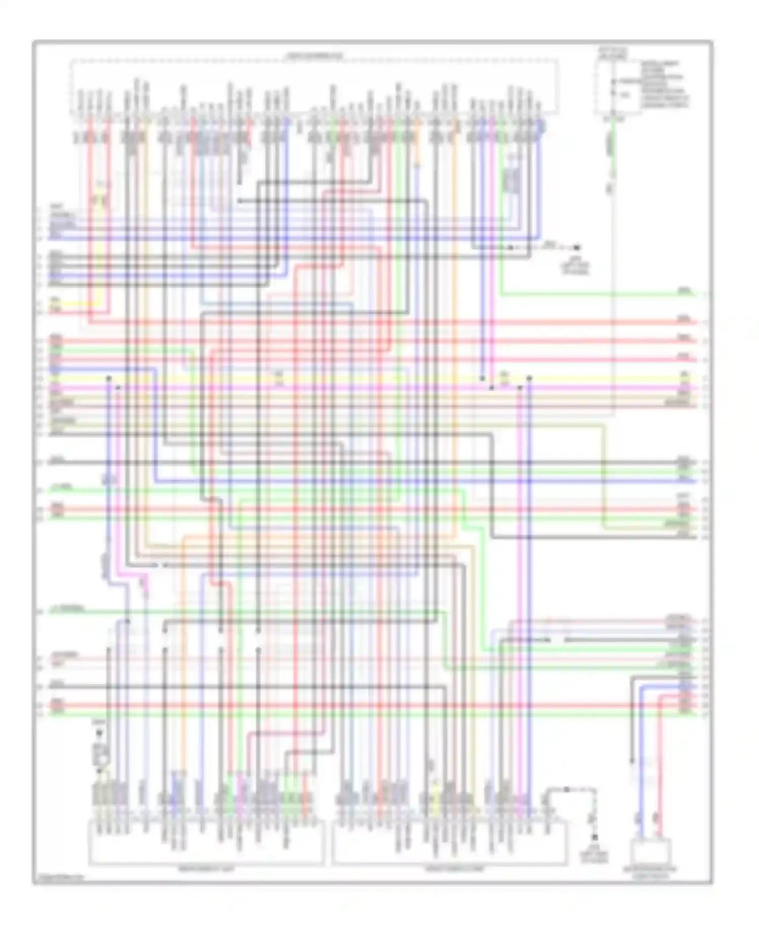Wiring diagram intelligent power distribution module engine room for Infiniti M45 III (2005-2008) (1 of 2)