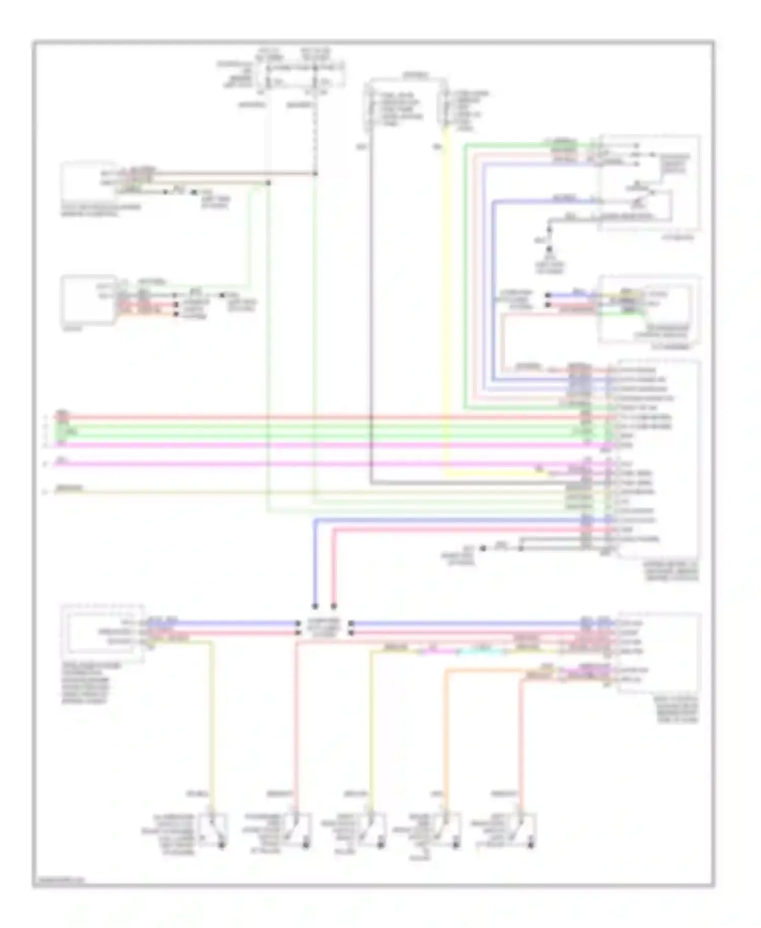 Wiring diagram position select switch for Infiniti M45 III (2005-2008) (2 of 2)