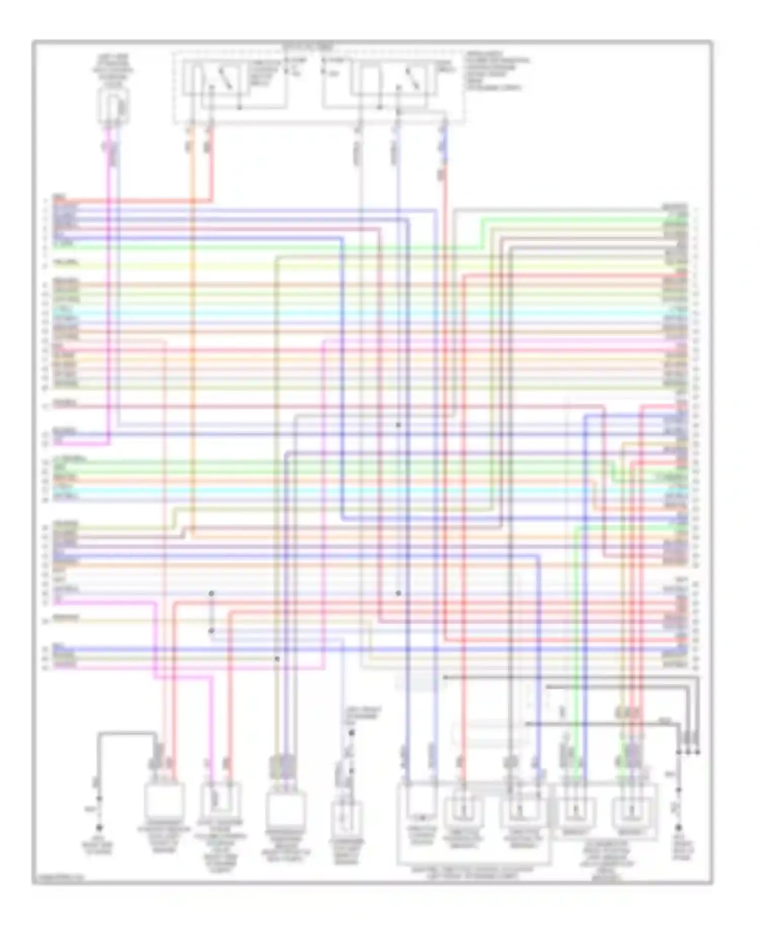 Wiring diagram sensor 1 for Infiniti M45 III (2005-2008) (10 of 10)