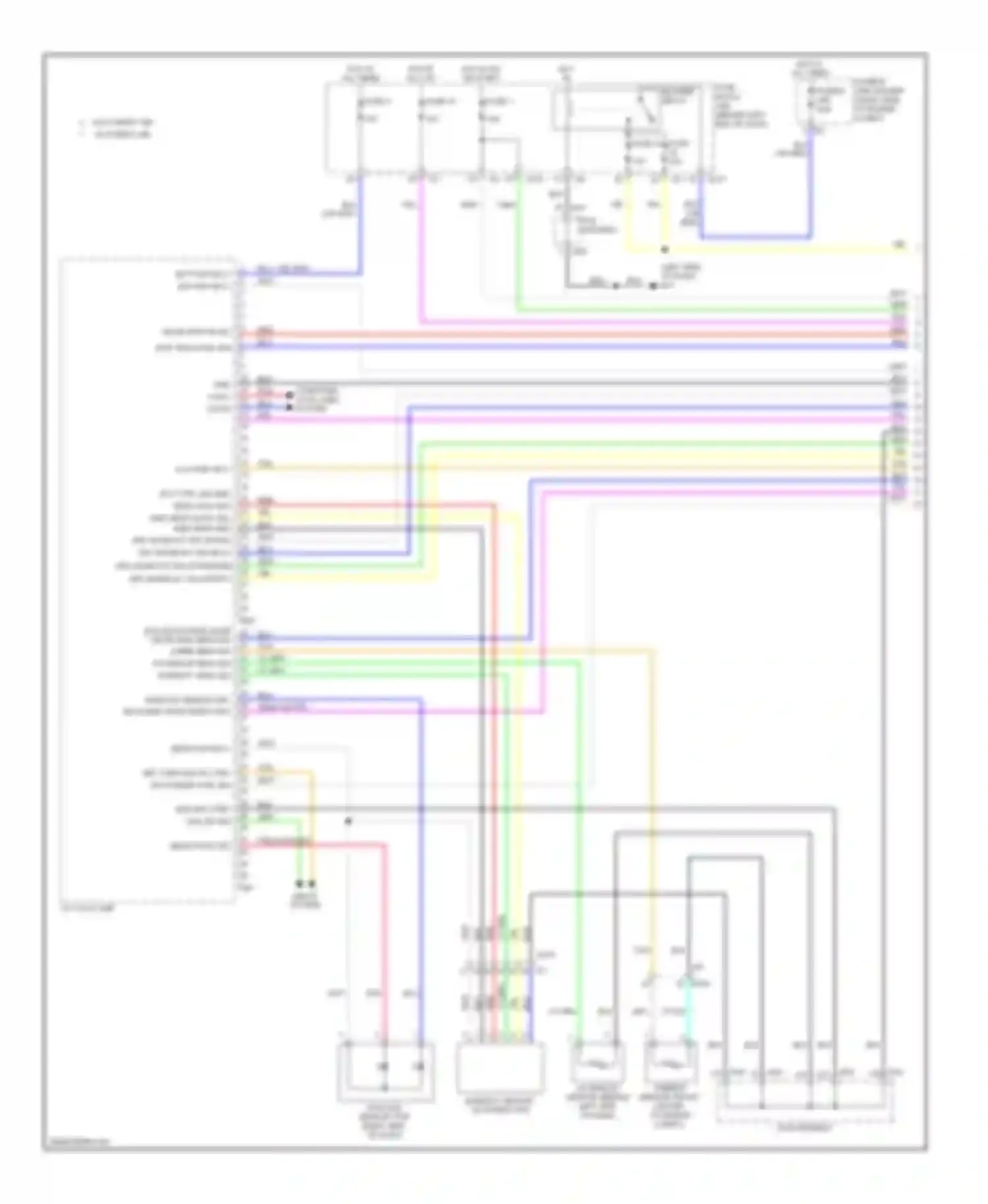 M56 Infiniti IV (2010-2013): Automatic a/c circuit (1 of 4)