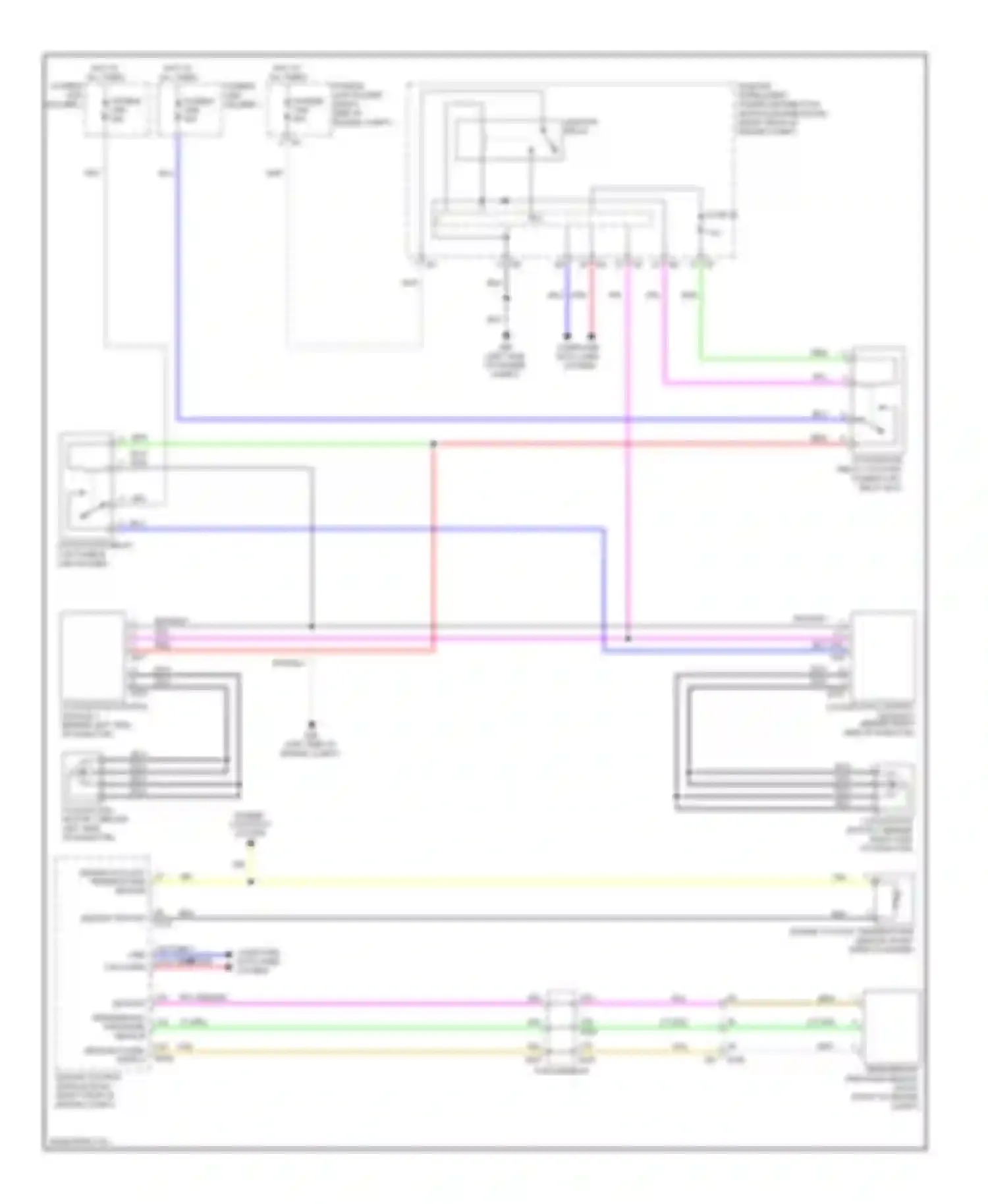 M56 Infiniti IV (2010-2013): Cooling fan circuit
