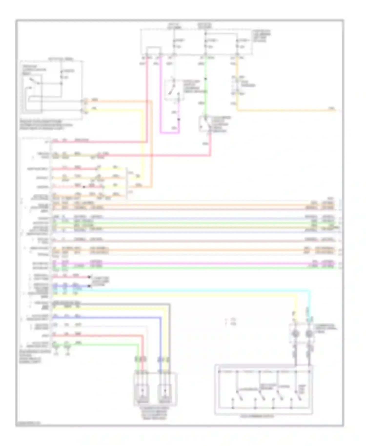 M56 Infiniti IV (2010-2013): Cruise control circuit (1 of 2)