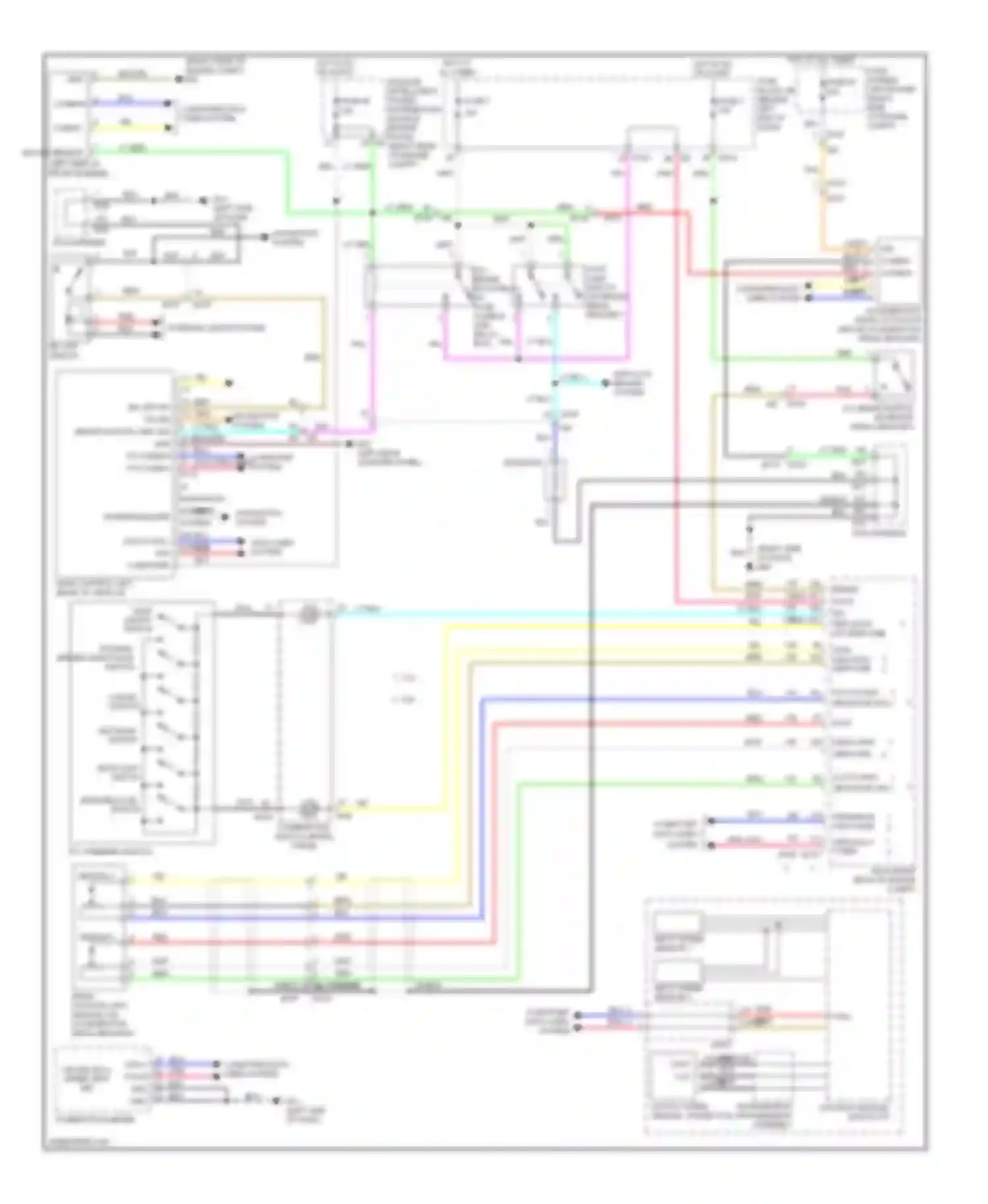 M56 Infiniti IV (2010-2013): Intelligent cruise control circuit