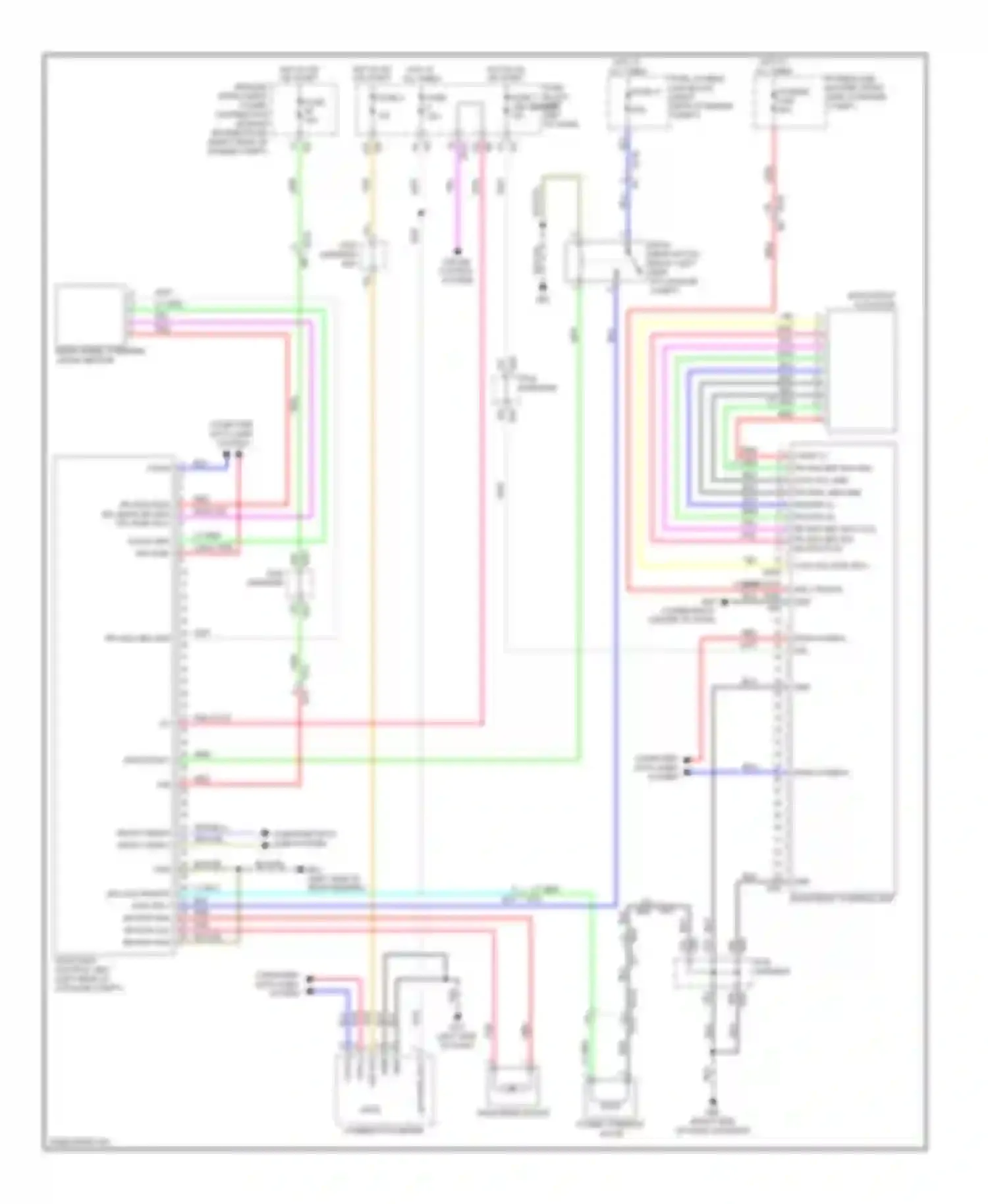 M56 Infiniti IV (2010-2013): Electronic power steering circuit, with 4was