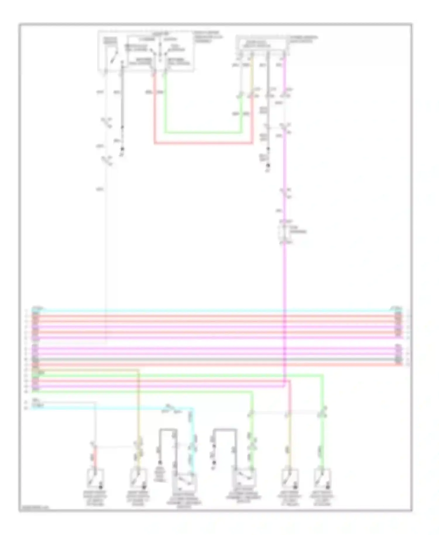 M56 Infiniti IV (2010-2013): Courtesy lamps circuit (2 of 3)