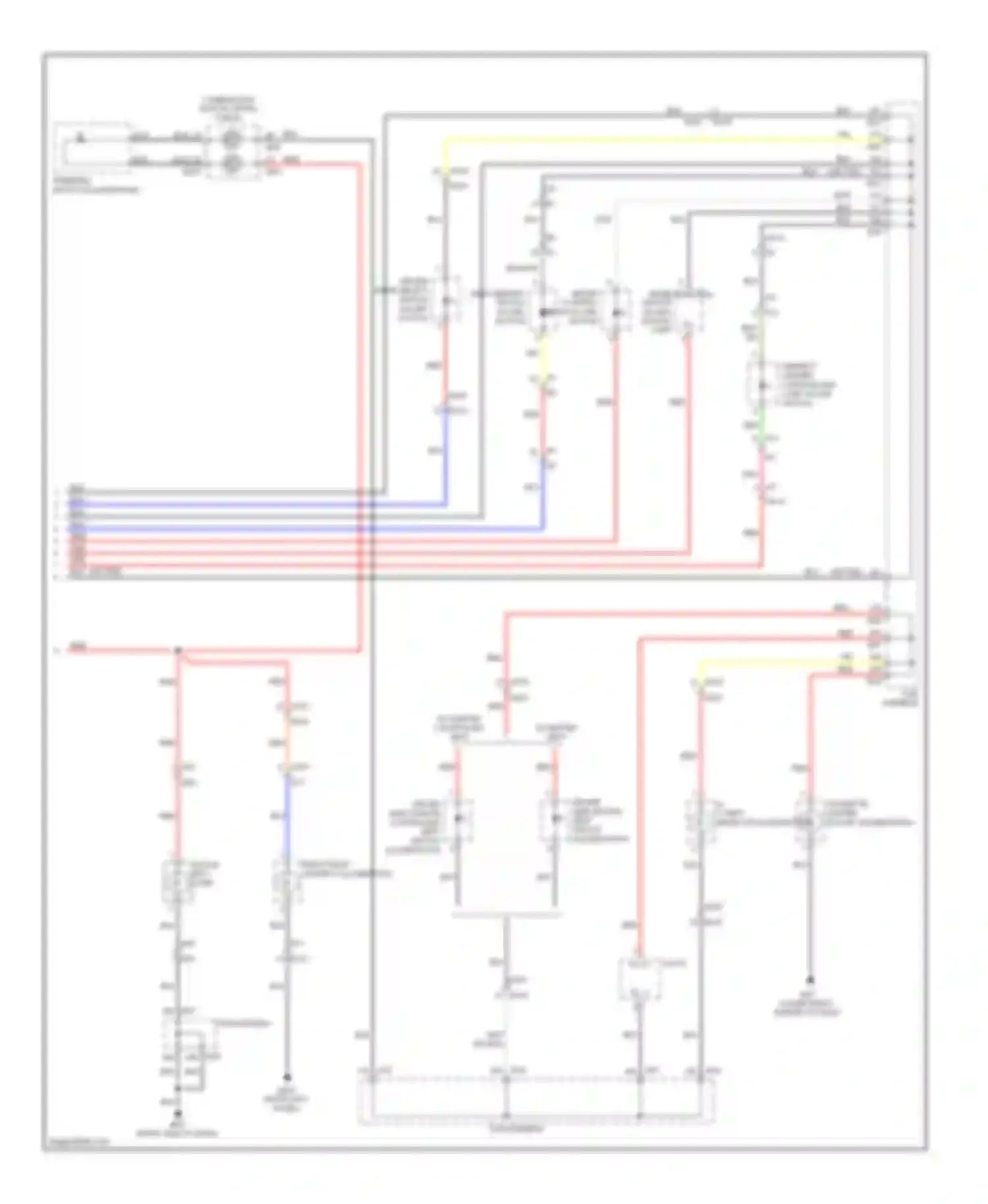 M56 Infiniti IV (2010-2013): Instrument illumination circuit (3 of 3)