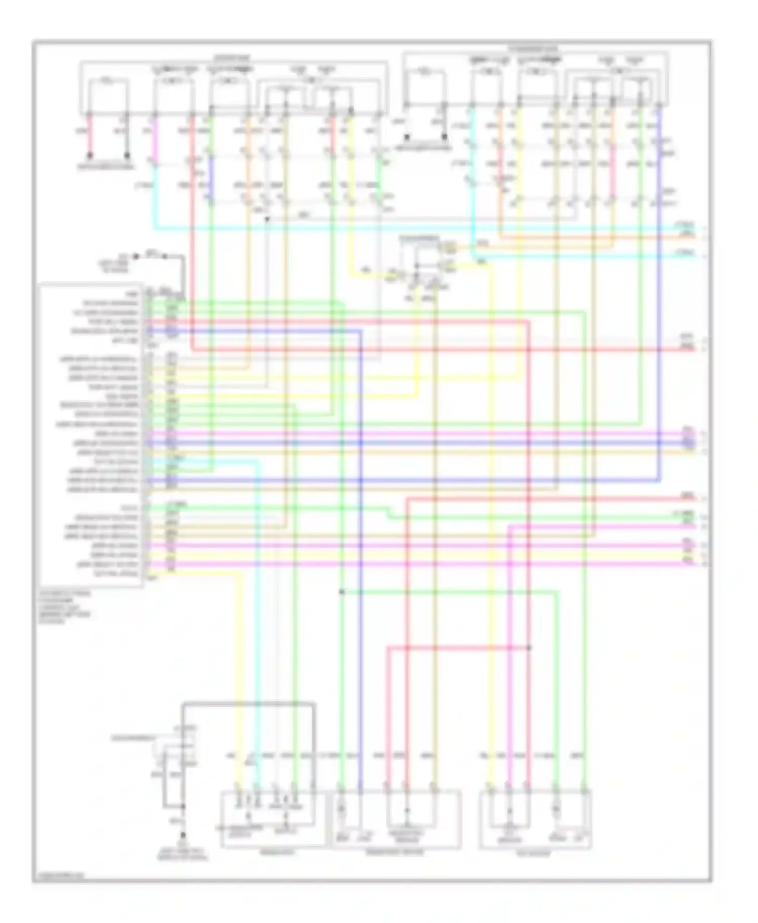 M56 Infiniti IV (2010-2013): Memory systems circuit (1 of 3)