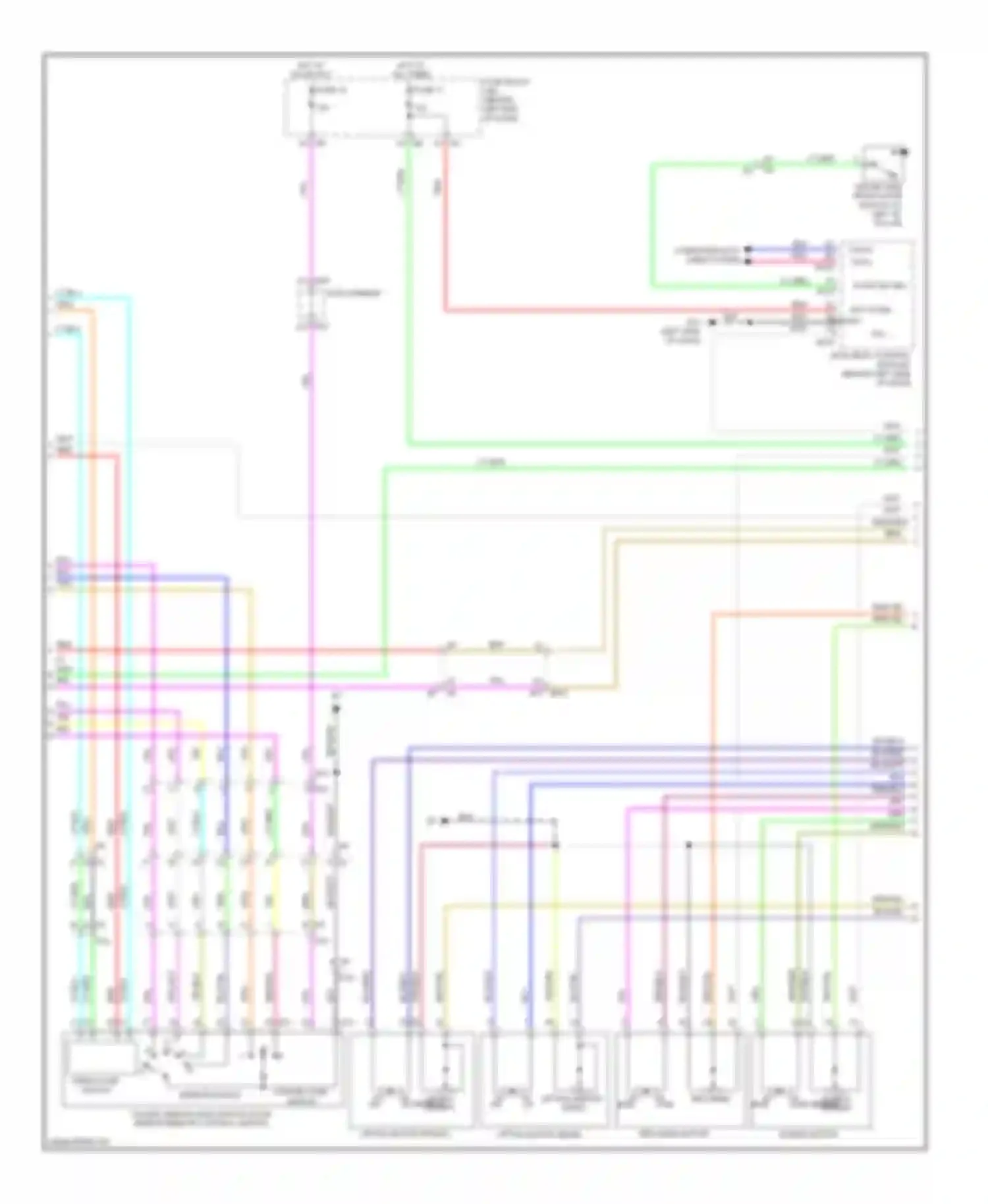 M56 Infiniti IV (2010-2013): Memory systems circuit (2 of 3)
