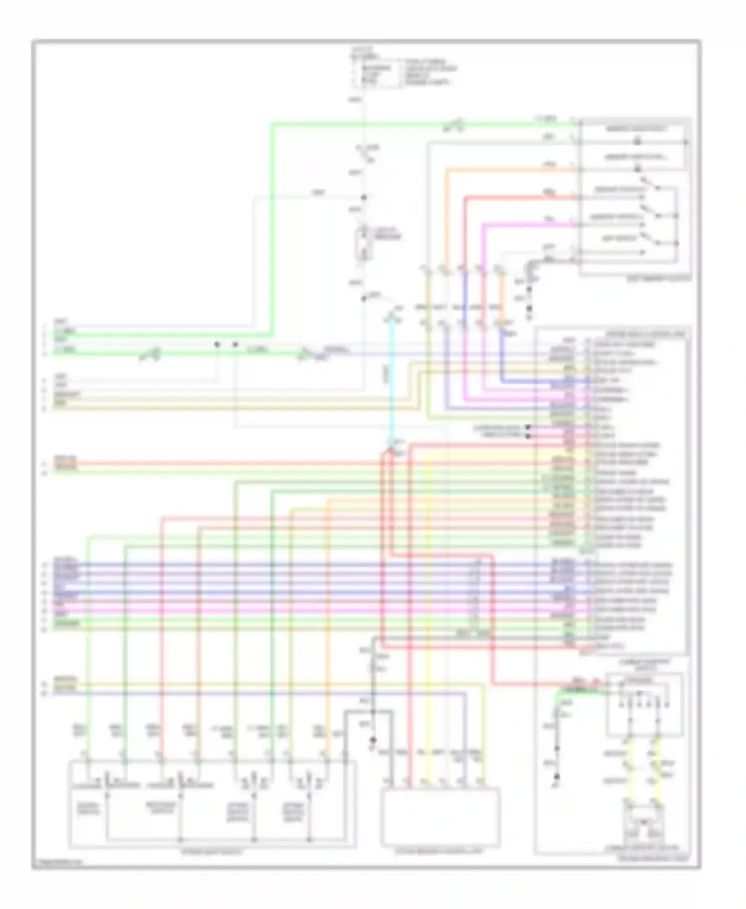 M56 Infiniti IV (2010-2013): Memory systems circuit (3 of 3)
