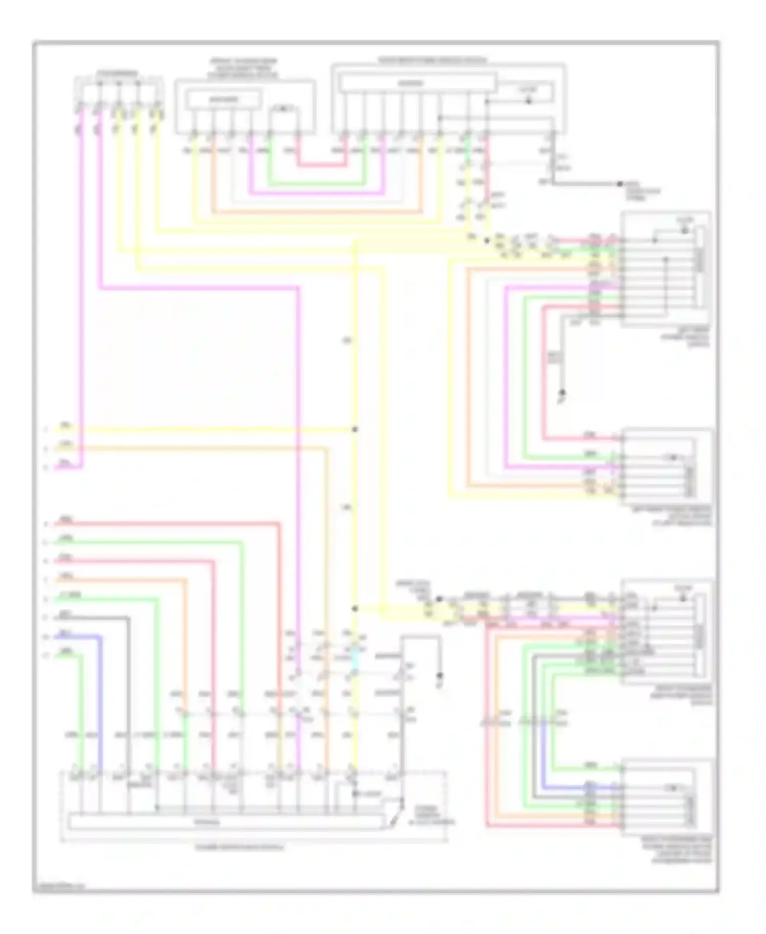 M56 Infiniti IV (2010-2013): Power windows circuit (2 of 2)