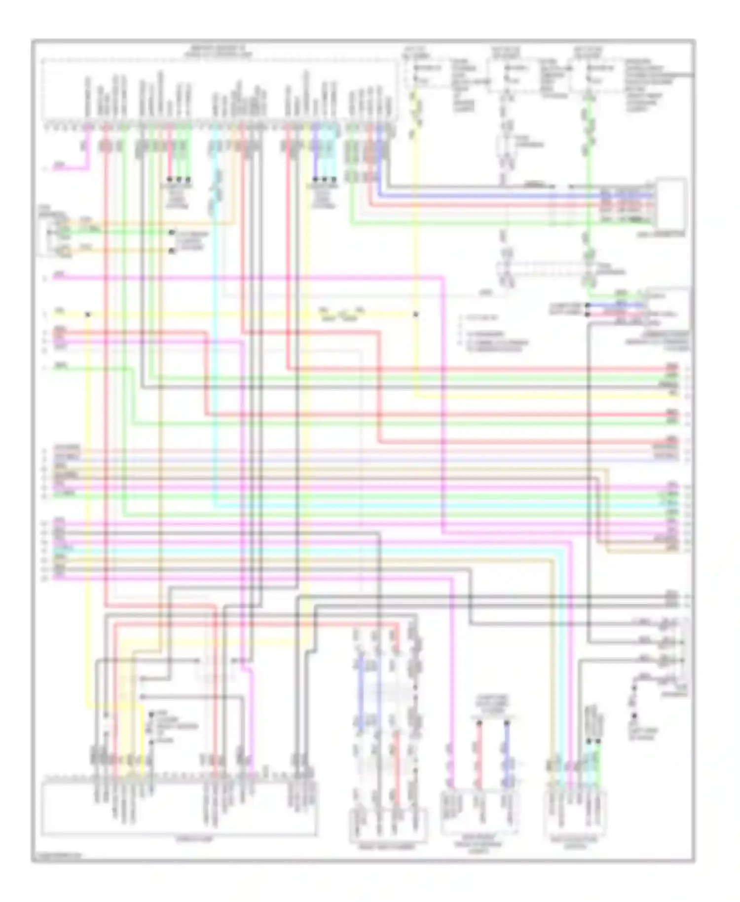 M56 Infiniti IV (2010-2013): Radio circuit, with navigation (2 of 4)