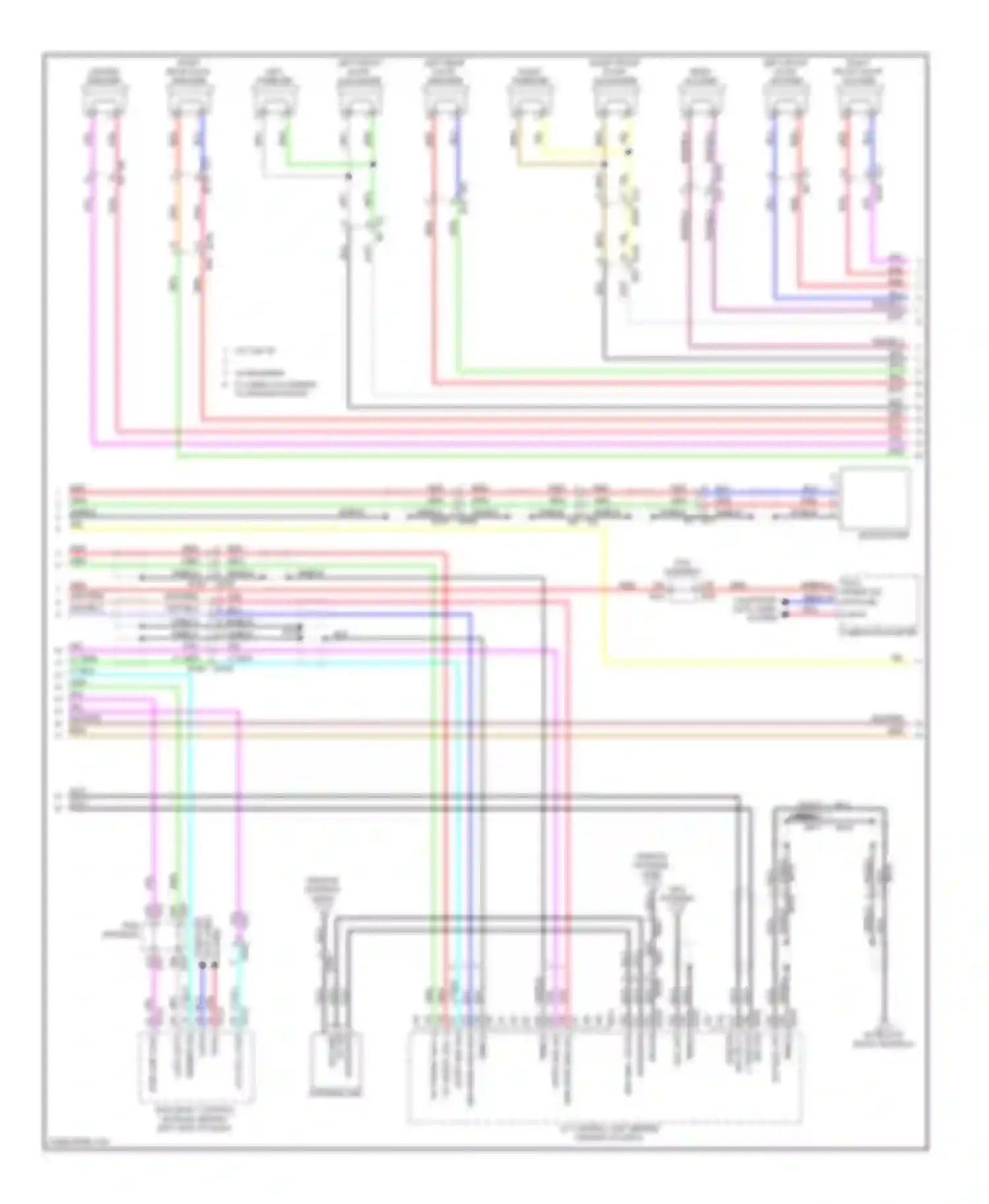 M56 Infiniti IV (2010-2013): Radio circuit, with navigation (3 of 4)
