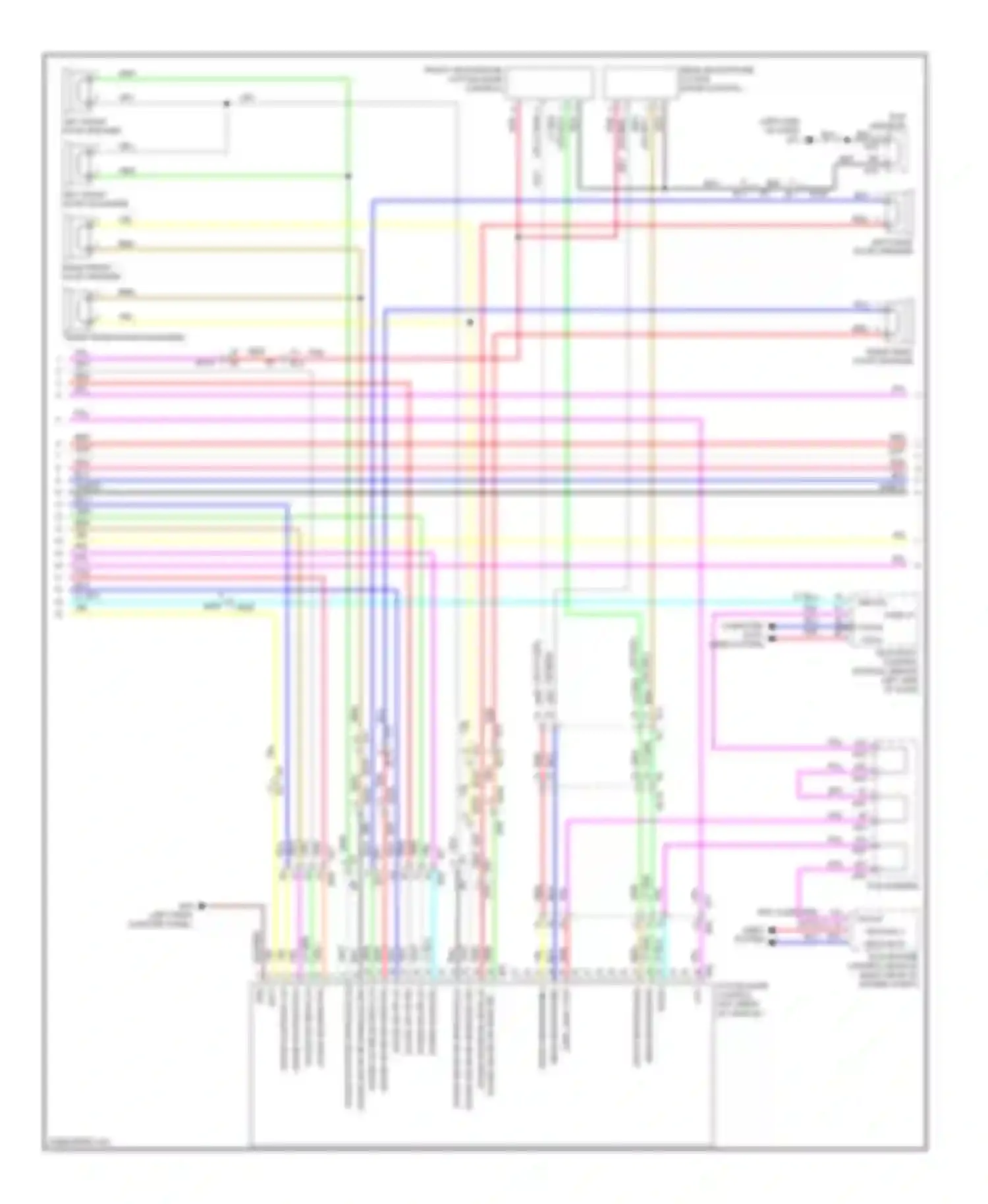 M56 Infiniti IV (2010-2013): Radio circuit, without navigation (3 of 4)