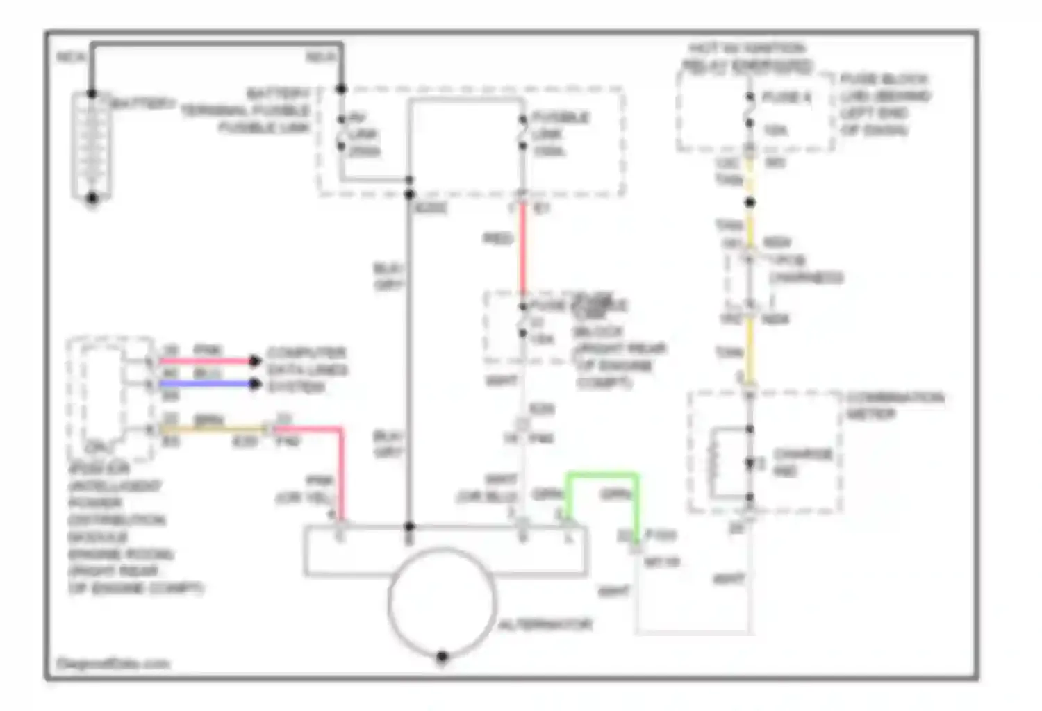 M56 Infiniti IV (2010-2013): Charging circuit