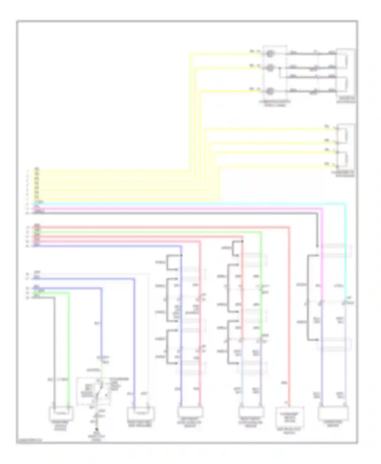 M56 Infiniti IV (2010-2013): Supplemental restraints circuit (2 of 2)