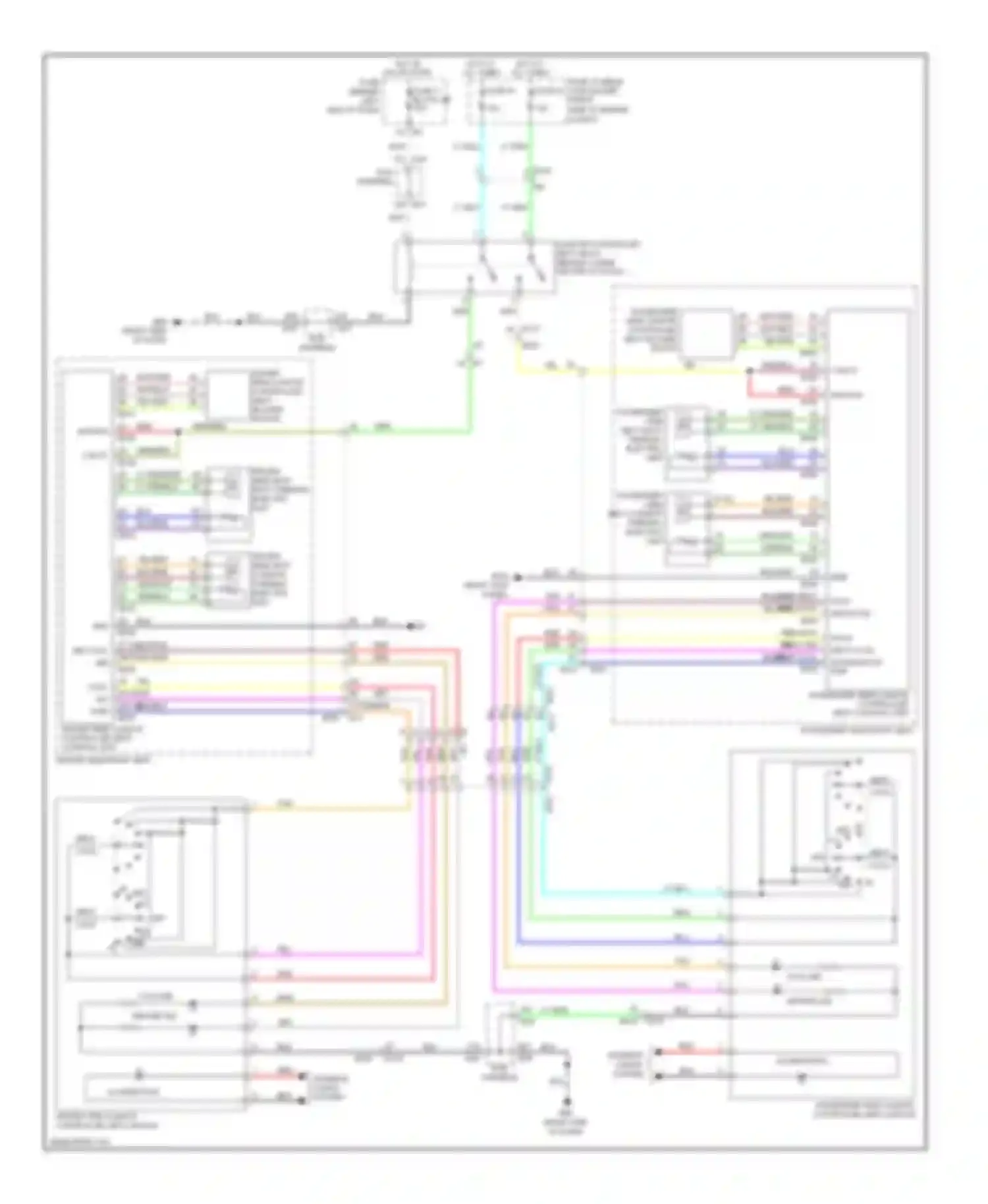 Wiring diagram 57 53 heat indicator cool indicator for Infiniti M56 IV (2010-2013) (1 of 1)