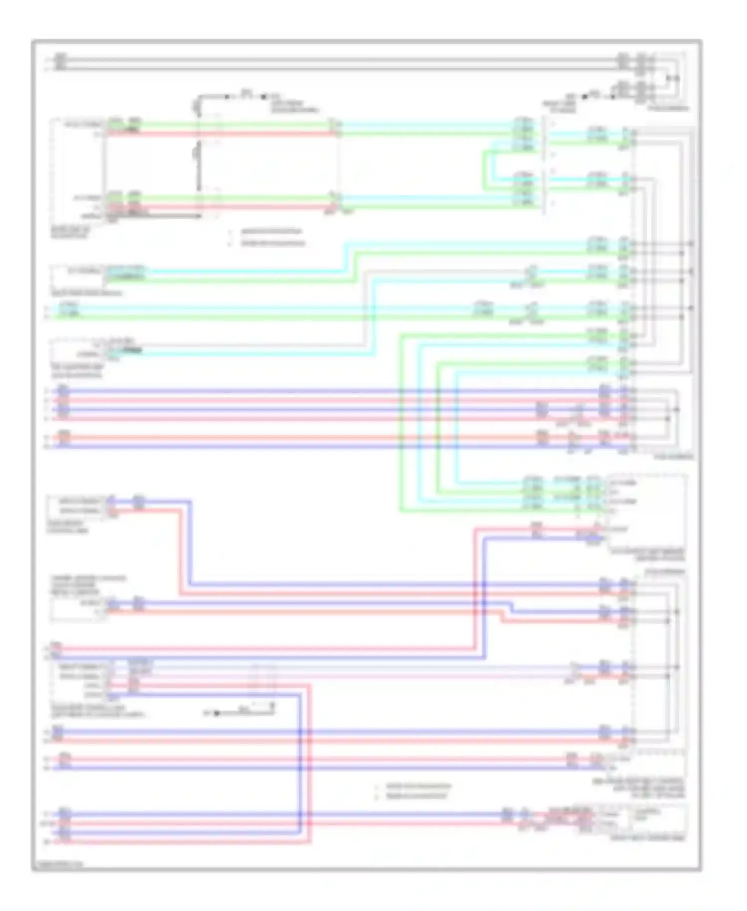 Wiring diagram bose w/o navigation bose w/ navigation for Infiniti M56 IV (2010-2013) (1 of 1)