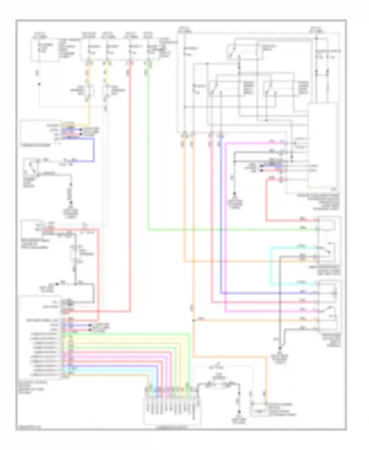 Wiring diagram combination switch for Infiniti M56 IV (2010-2013) (5 of 5)
