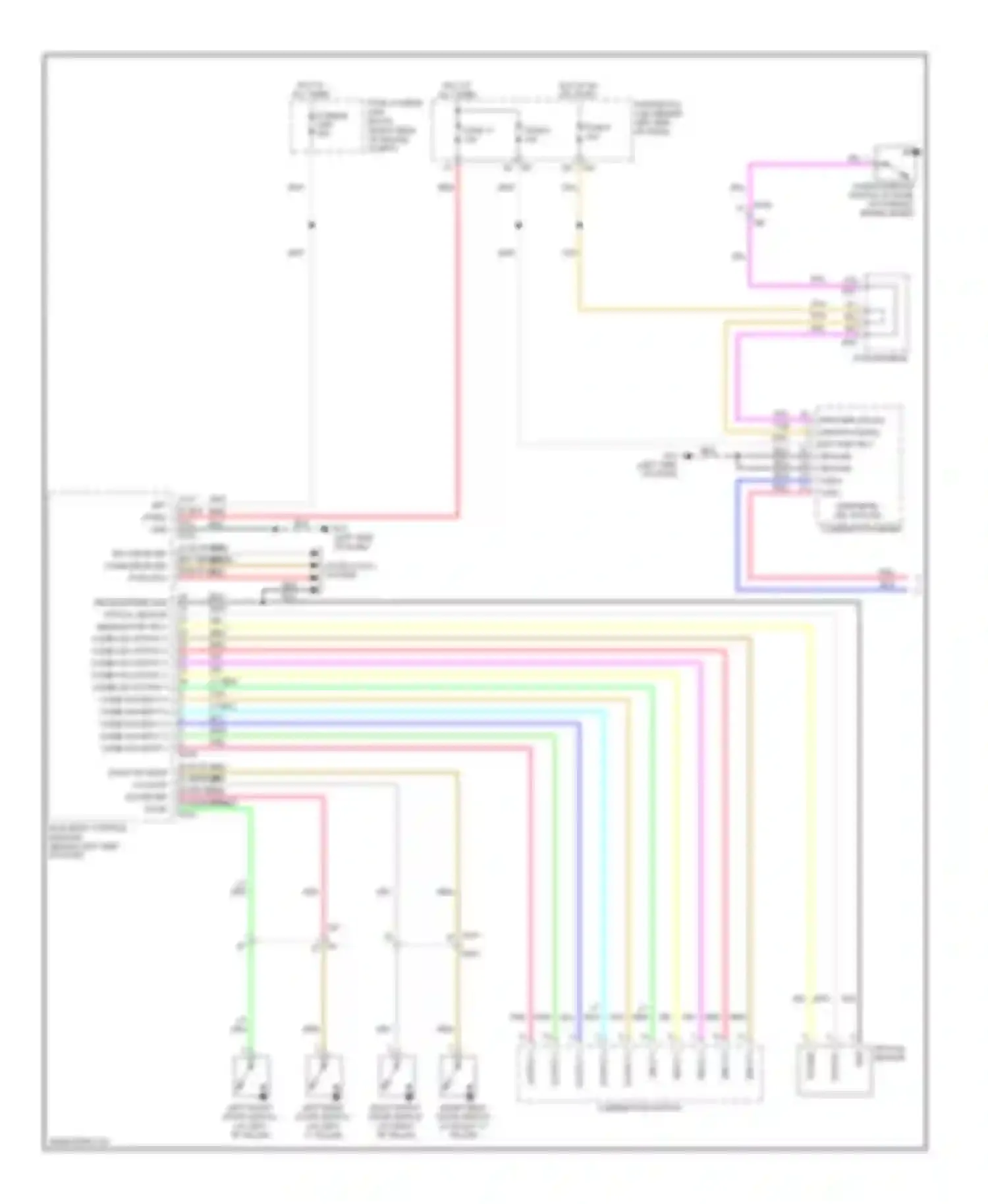 Wiring diagram combination switch for Infiniti M56 IV (2010-2013) (3 of 5)