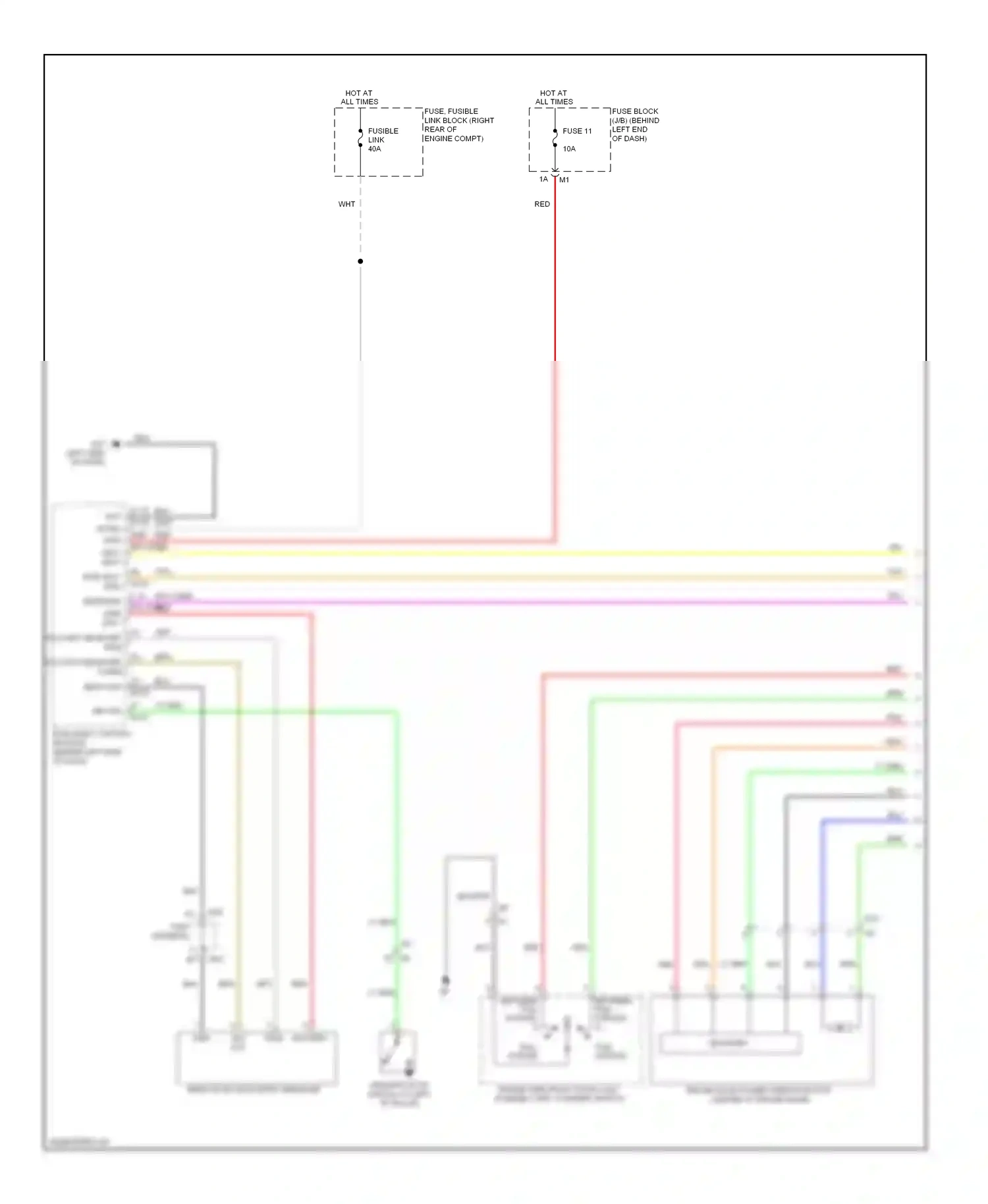 Infiniti M56 IV (2010-2013) encoder wiring diagram  (1 of 2)