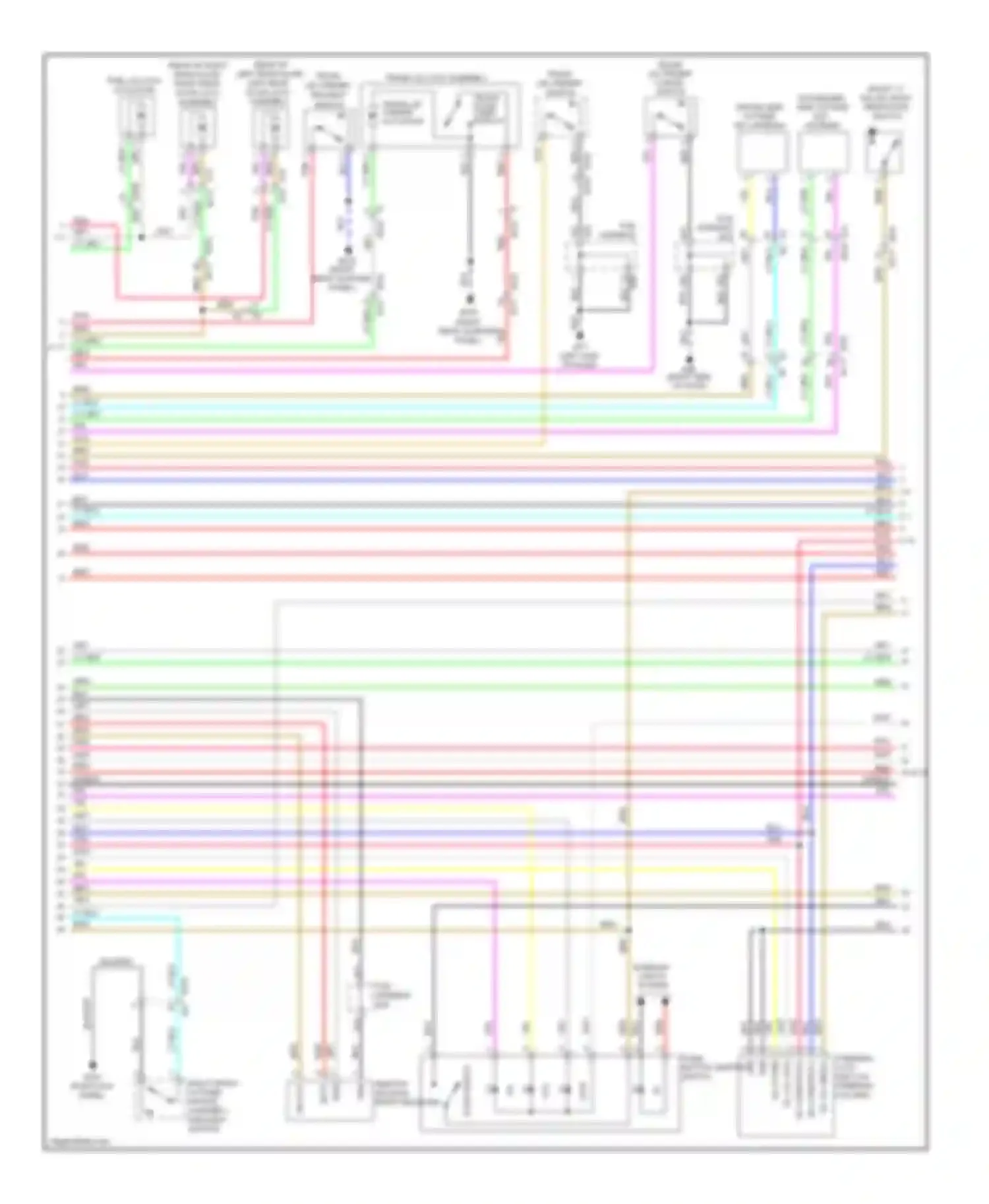 Wiring diagram fuel lid lock actuator for Infiniti M56 IV (2010-2013) (1 of 2)