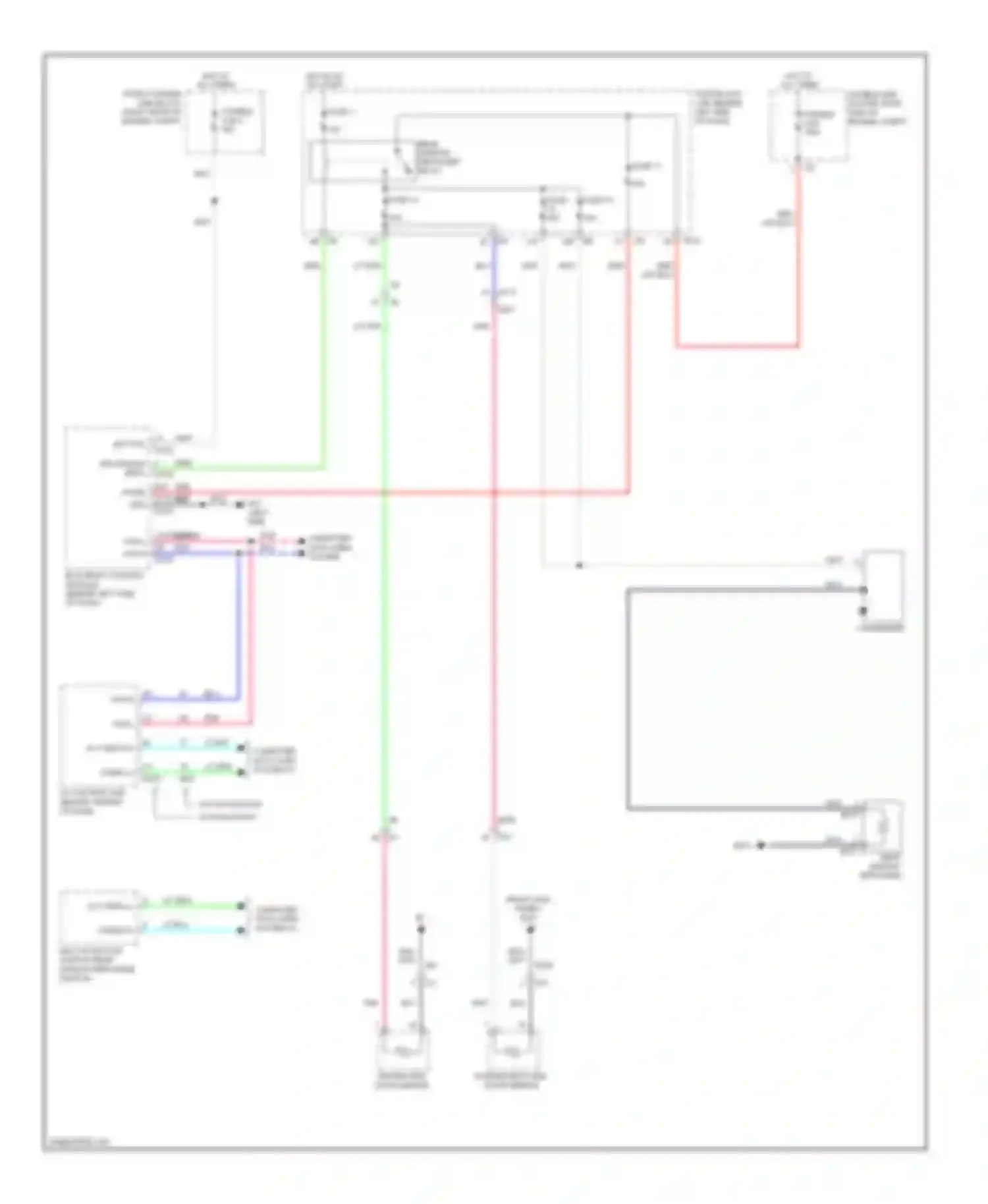 Wiring diagram fuse 13 for Infiniti M56 IV (2010-2013) (1 of 1)