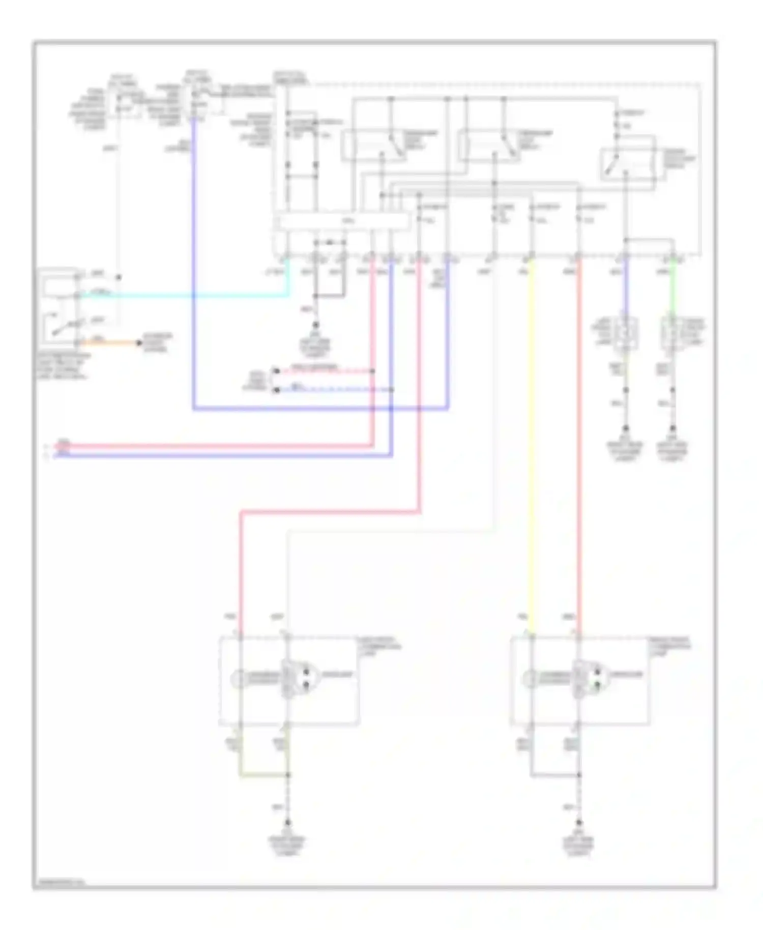 Wiring diagram fuse 57 for Infiniti M56 IV (2010-2013) (1 of 1)