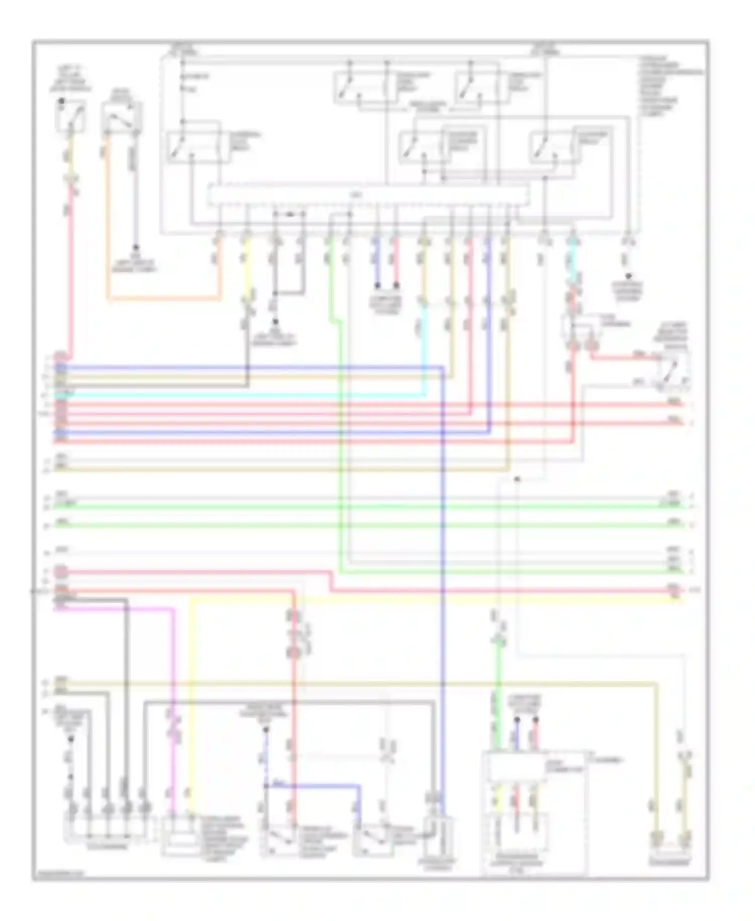 Wiring diagram headlamp high relay for Infiniti M56 IV (2010-2013) (1 of 4)